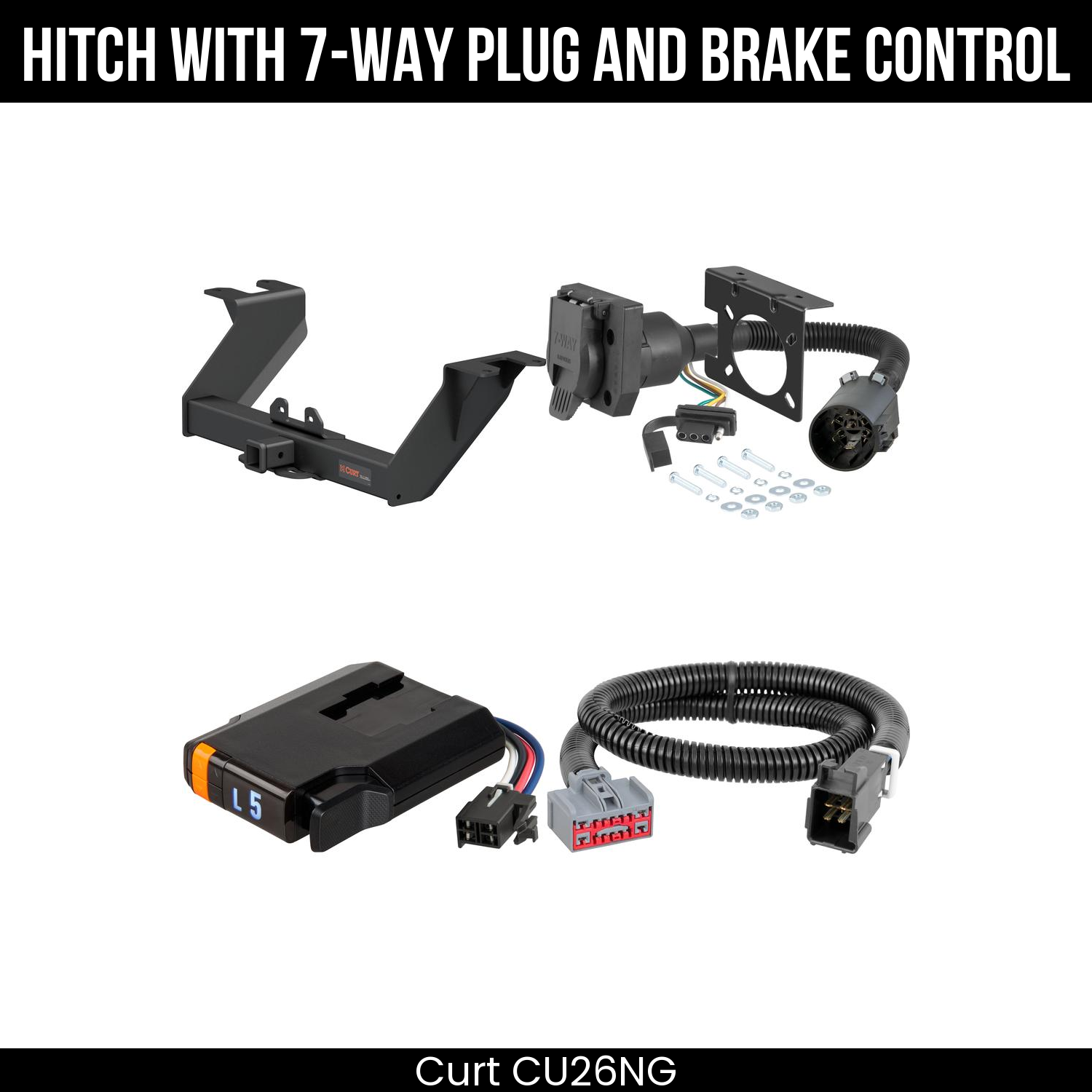 Trailer Hitch , 7-Way , Discovery Next Brake Control