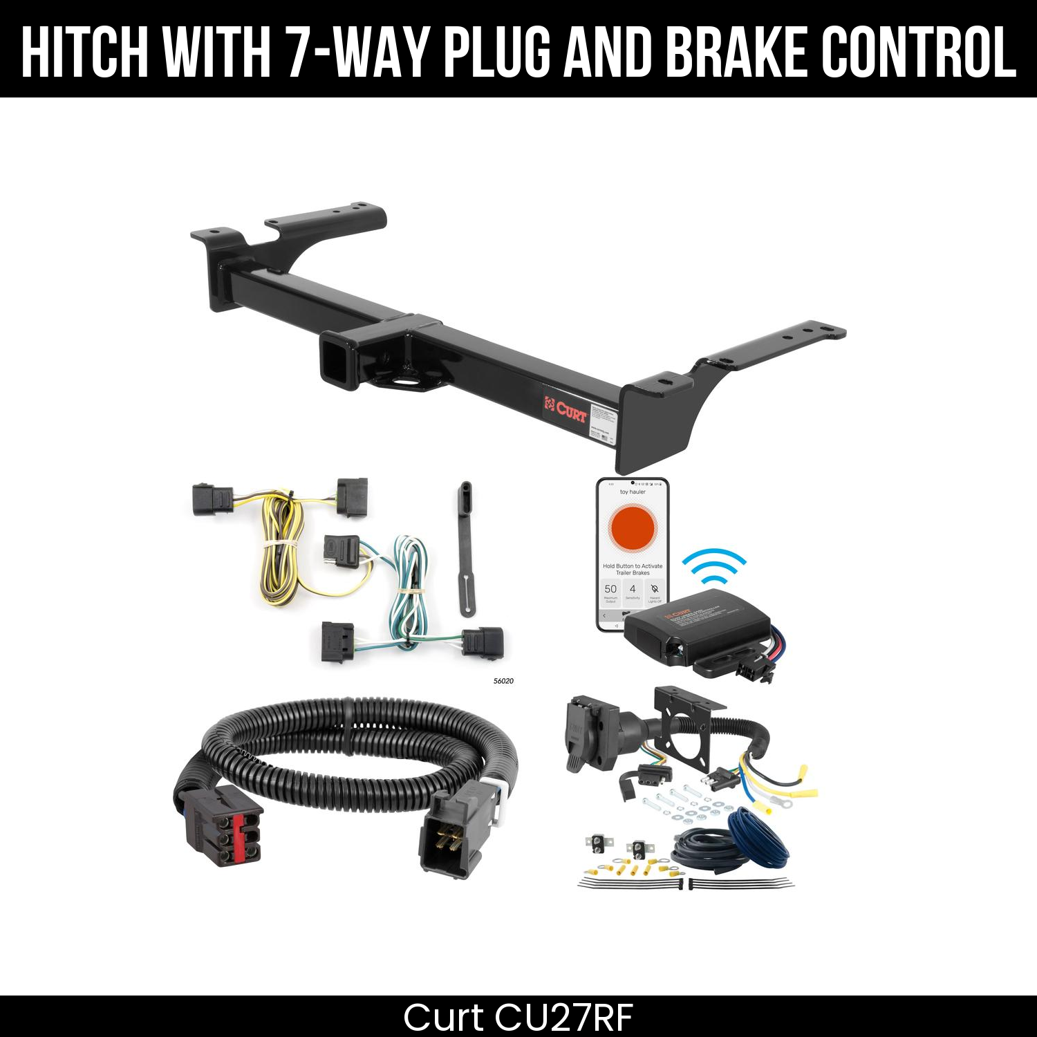 Trailer Hitch , 7-Way , Echo Under-Dash Brake Control