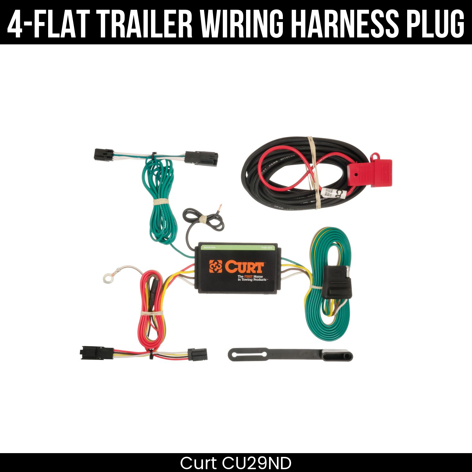 Trailer Wiring 4-Flat Plug Only