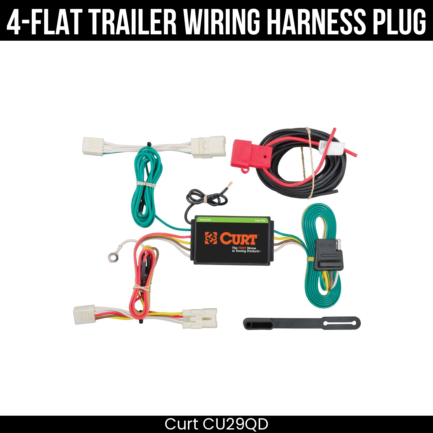 Trailer Wiring 4-Flat Plug Only