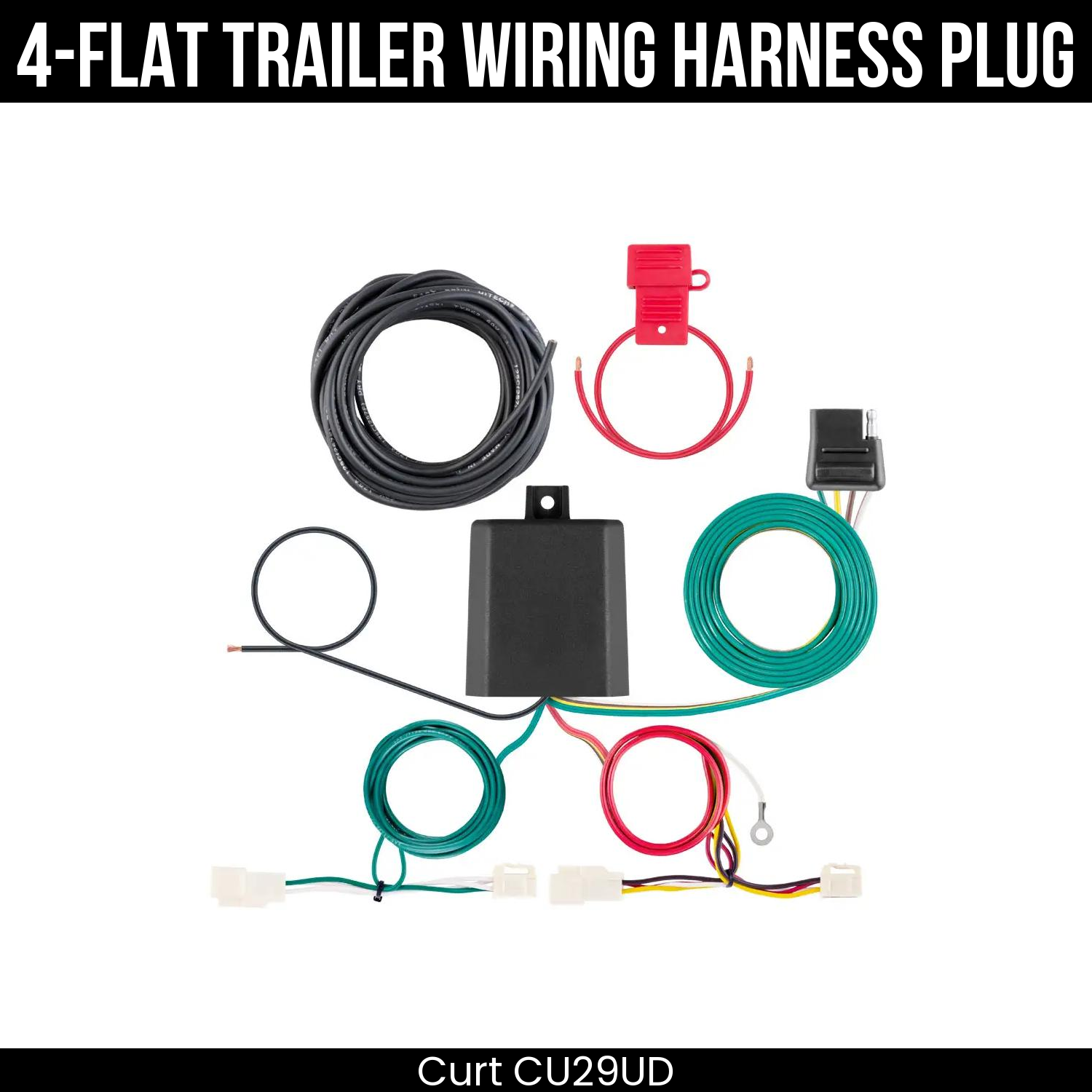 Trailer Wiring 4-Flat Plug Only