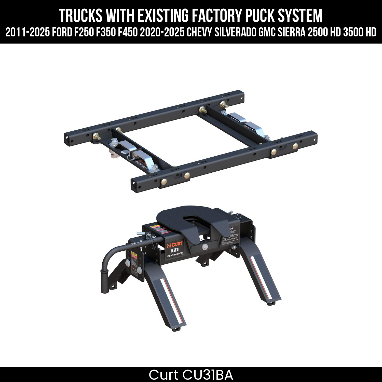 Puck 5th Wheel Adapter,Replacement Base Legs,E16 5th Wheel Hitch Head