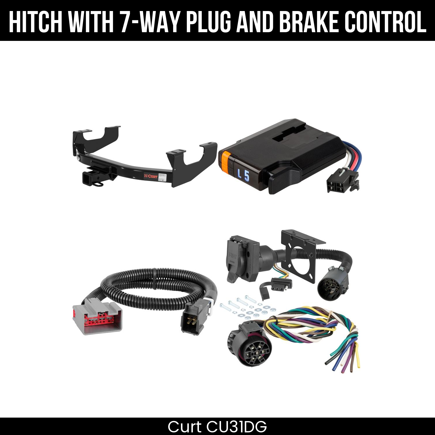 Trailer Hitch , 7-Way , Discovery Next Brake Control
