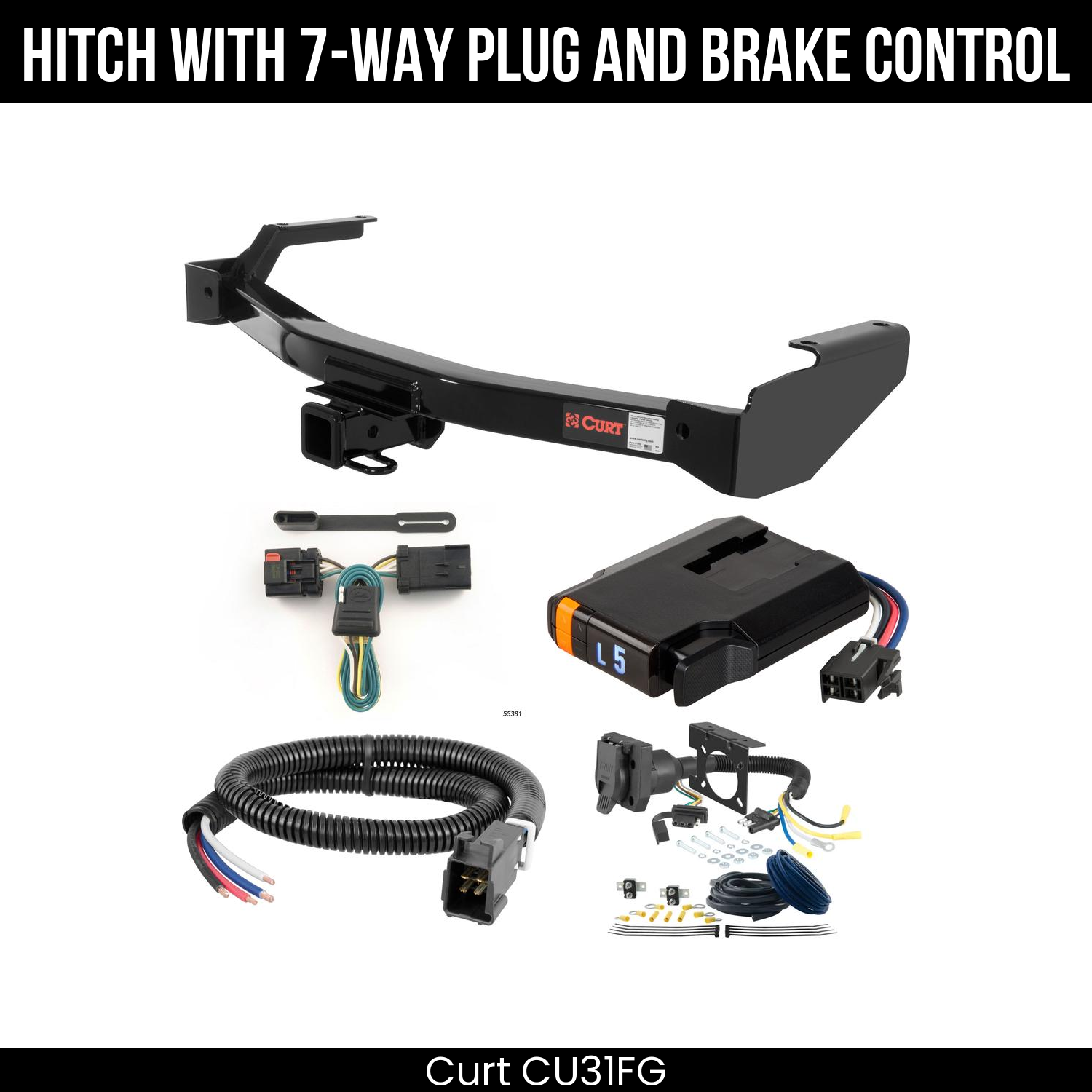 Trailer Hitch , 7-Way , Discovery Next Brake Control