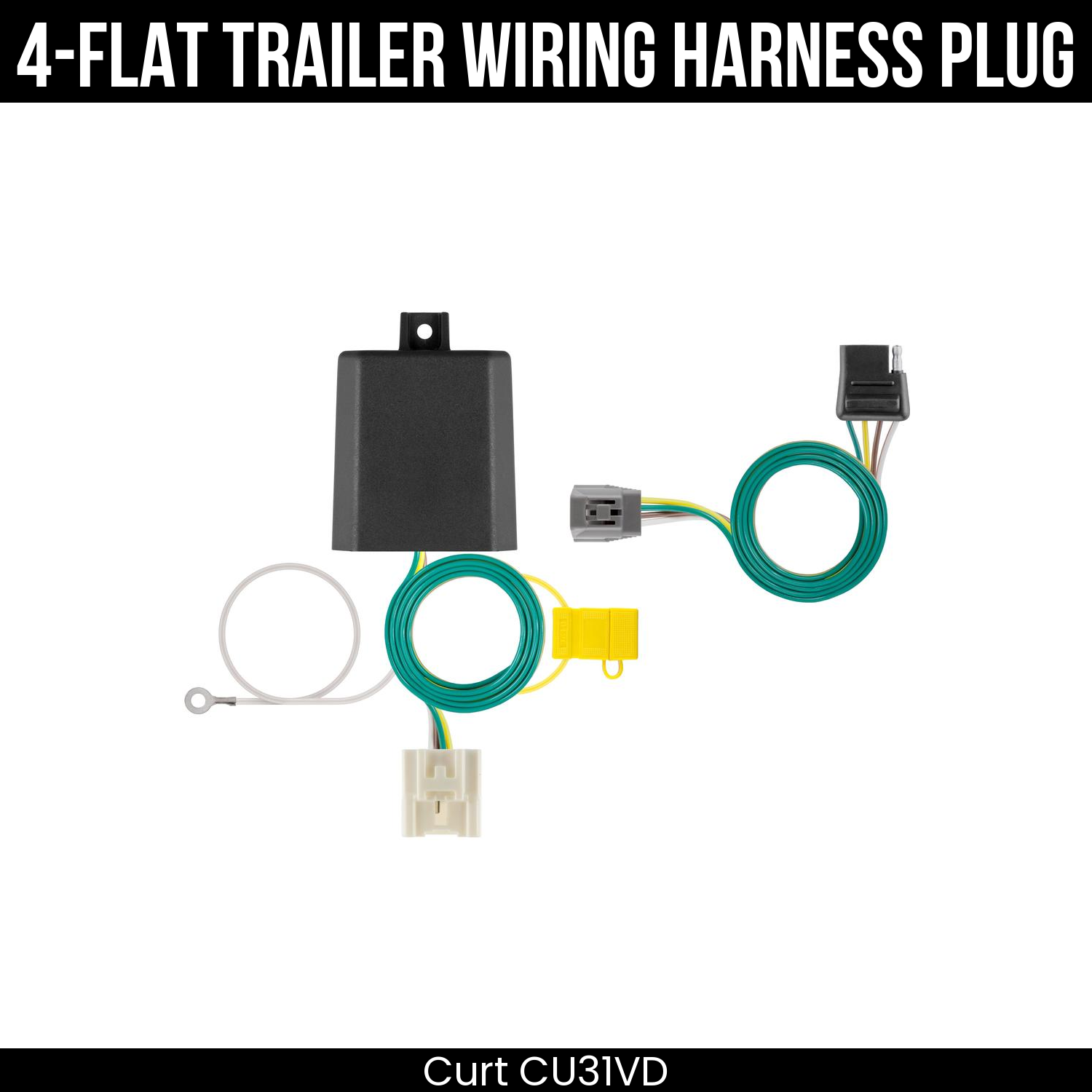 Trailer Wiring 4-Flat Plug Only