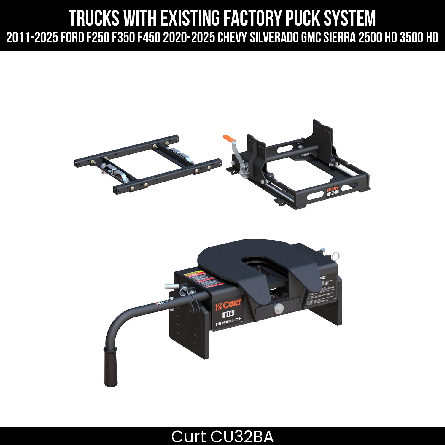 Puck 5th Wheel Adapter,S20 5th Wheel Slider 20K,E16 5th Wheel Hitch Head