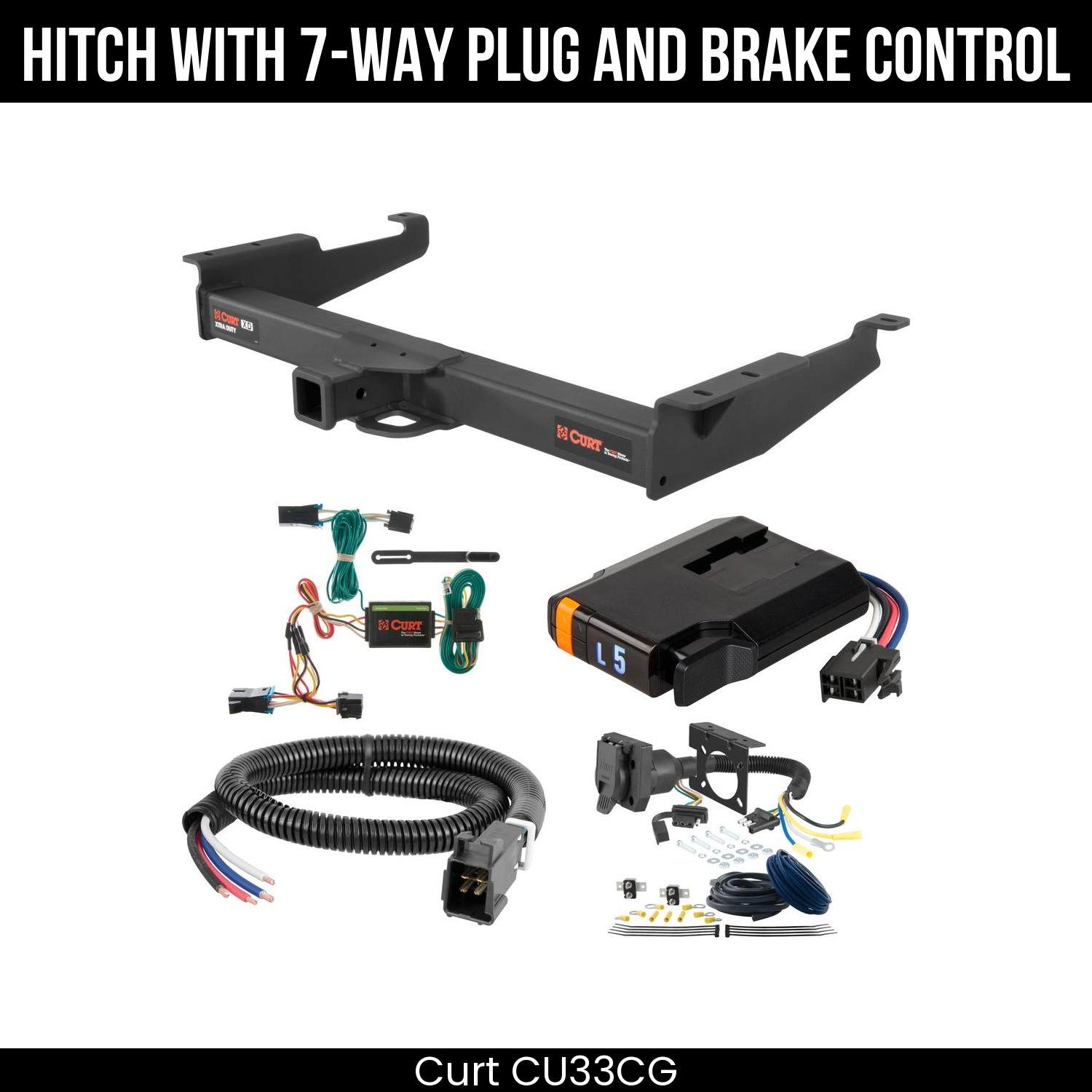 Trailer Hitch , 7-Way , Discovery Next Brake Control