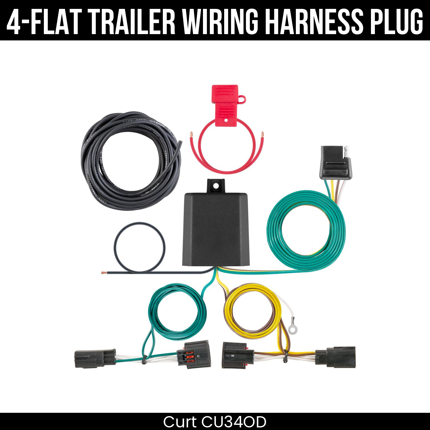 Trailer Wiring 4-Flat Plug Only