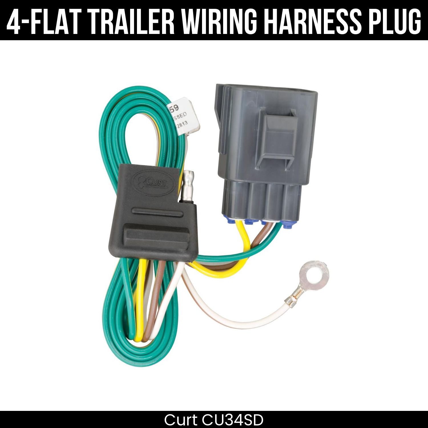 Trailer Wiring 4-Flat Plug Only