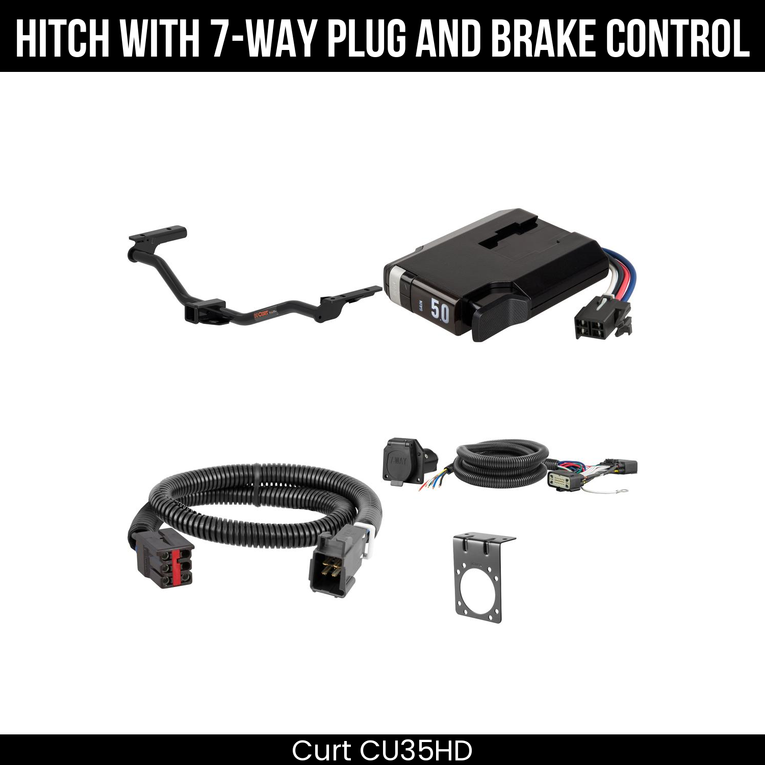 Trailer Hitch , 7-Way , TriFlex NEXT Brake Control