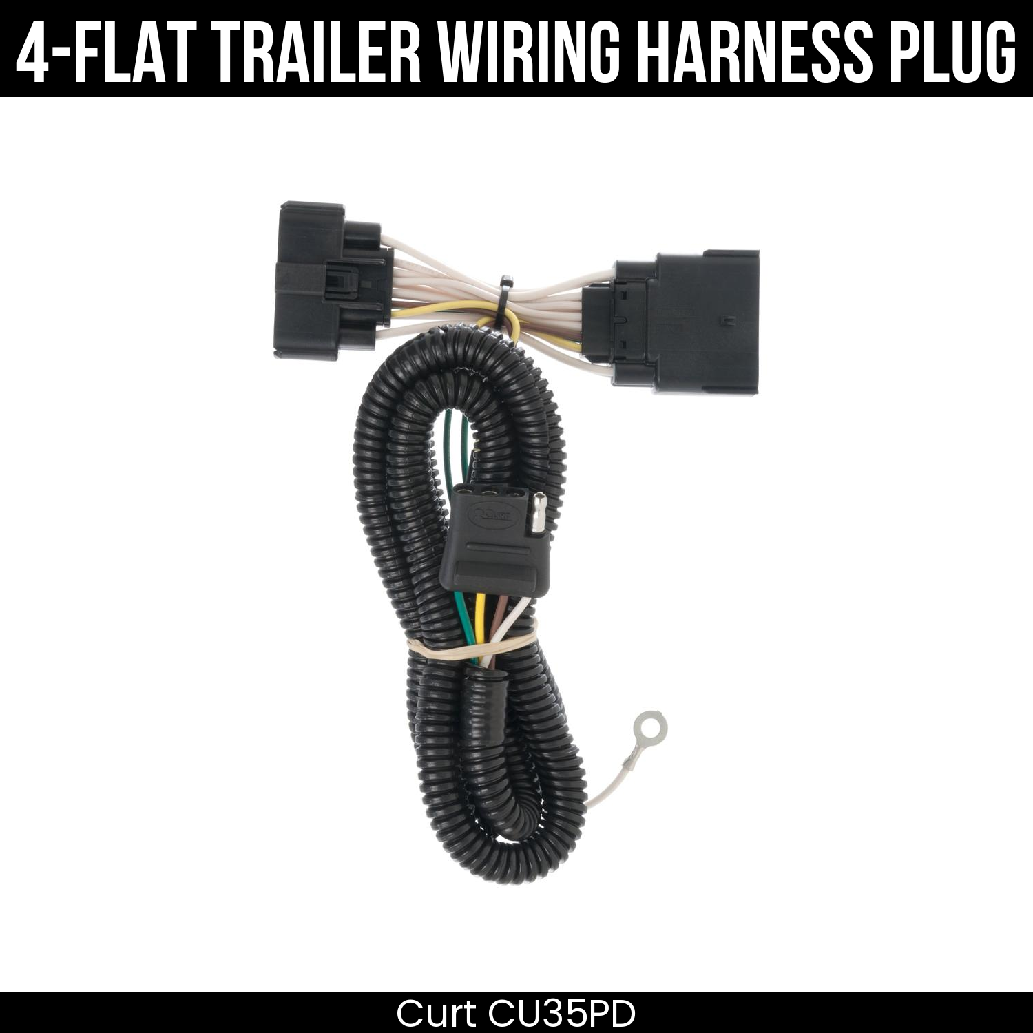 Trailer Wiring 4-Flat Plug Only