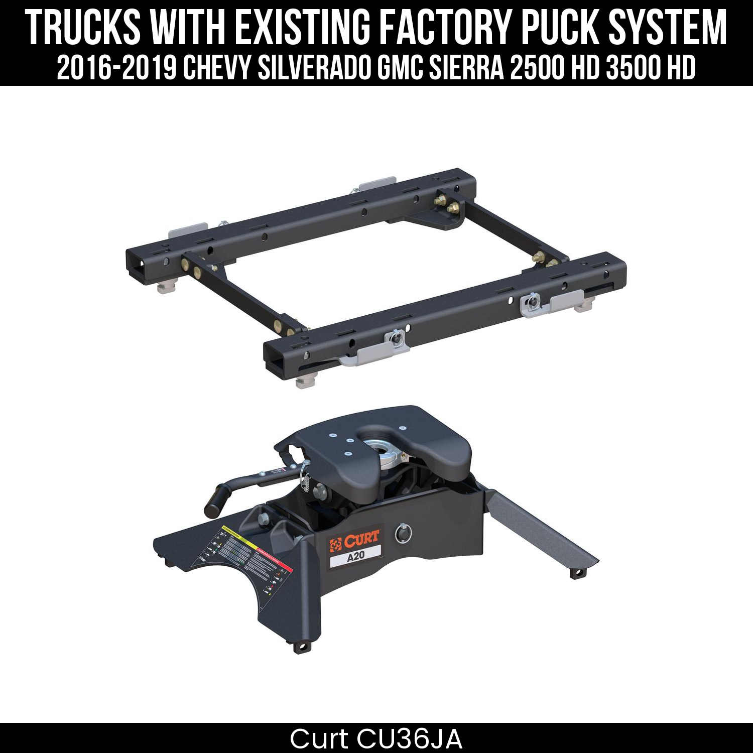 Puck 5th Wheel Rails,A20 5th Wheel Hitch Head,Replacement 5th Wheel Legs