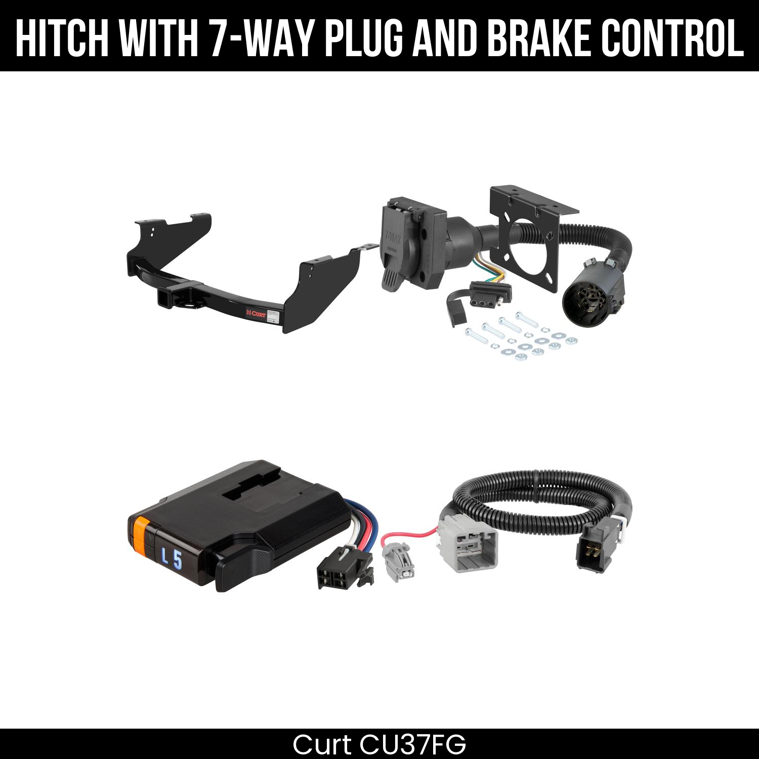 Trailer Hitch , 7-Way , Discovery Next Brake Control