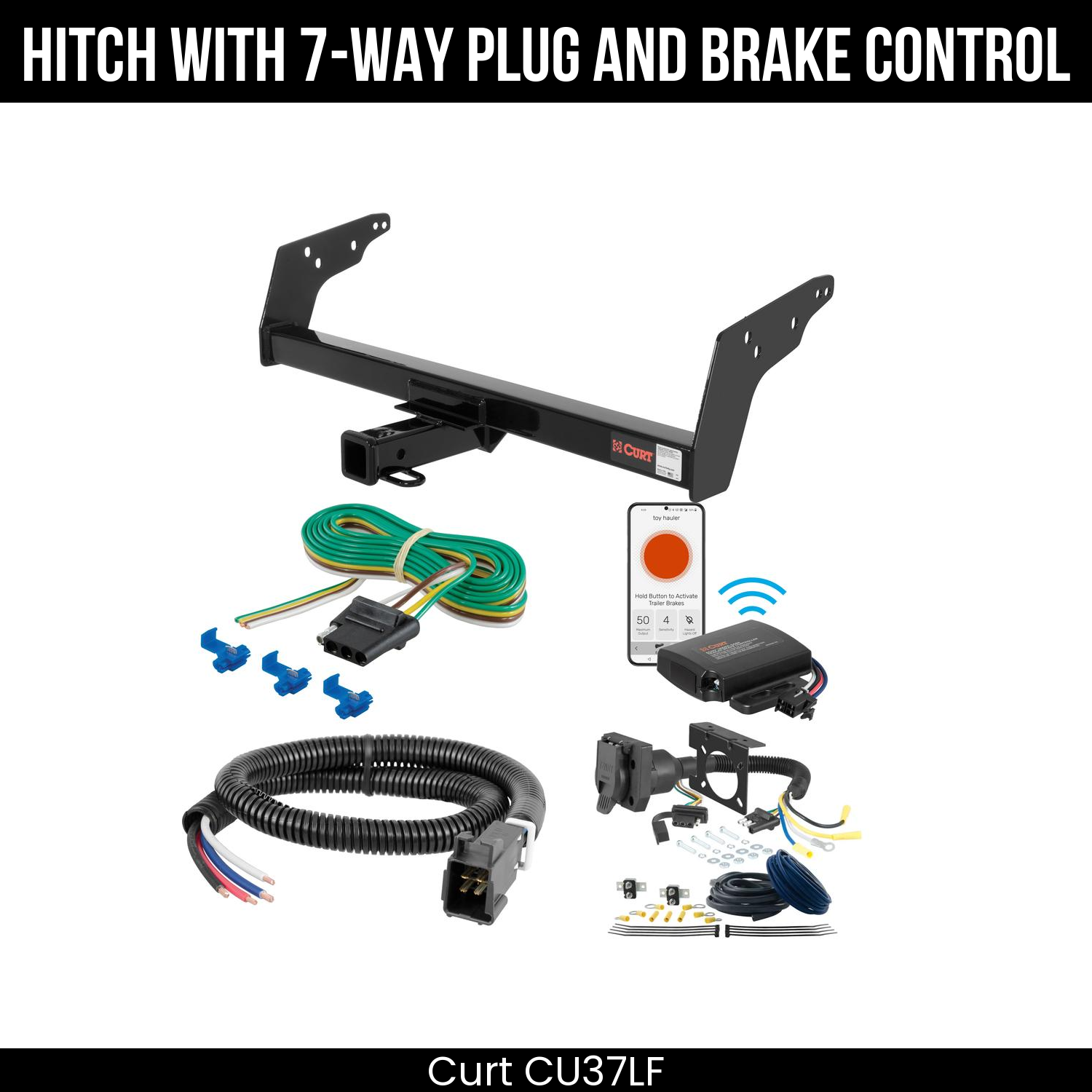 Trailer Hitch , 7-Way , Echo Under-Dash Brake Control