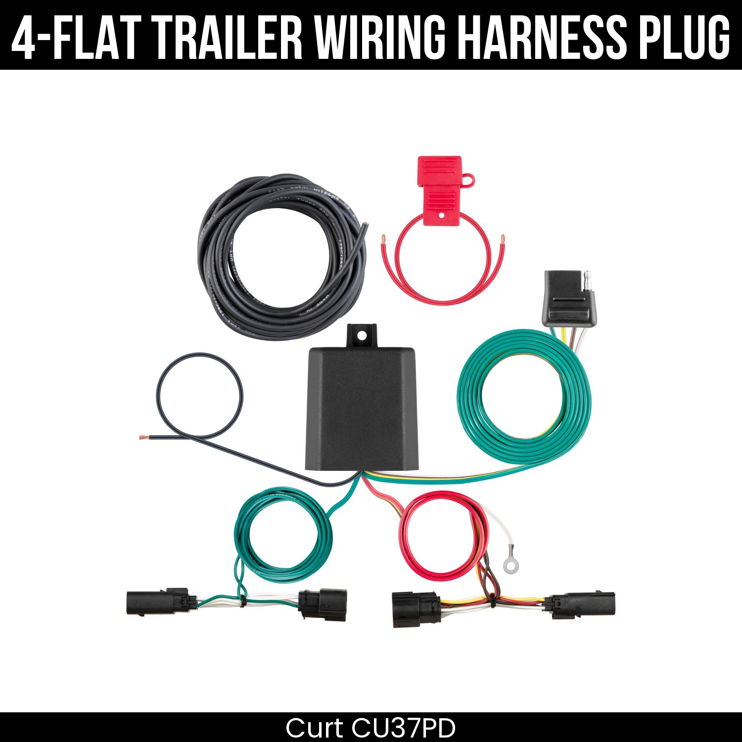 Trailer Wiring 4-Flat Plug Only