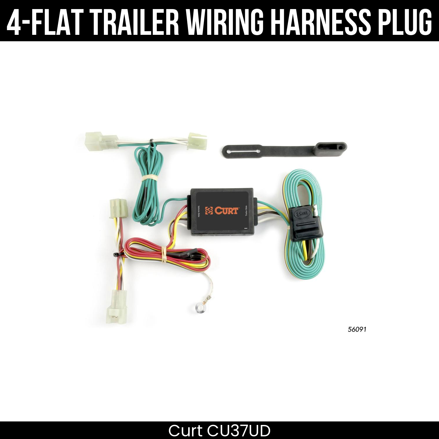 Trailer Wiring 4-Flat Plug Only