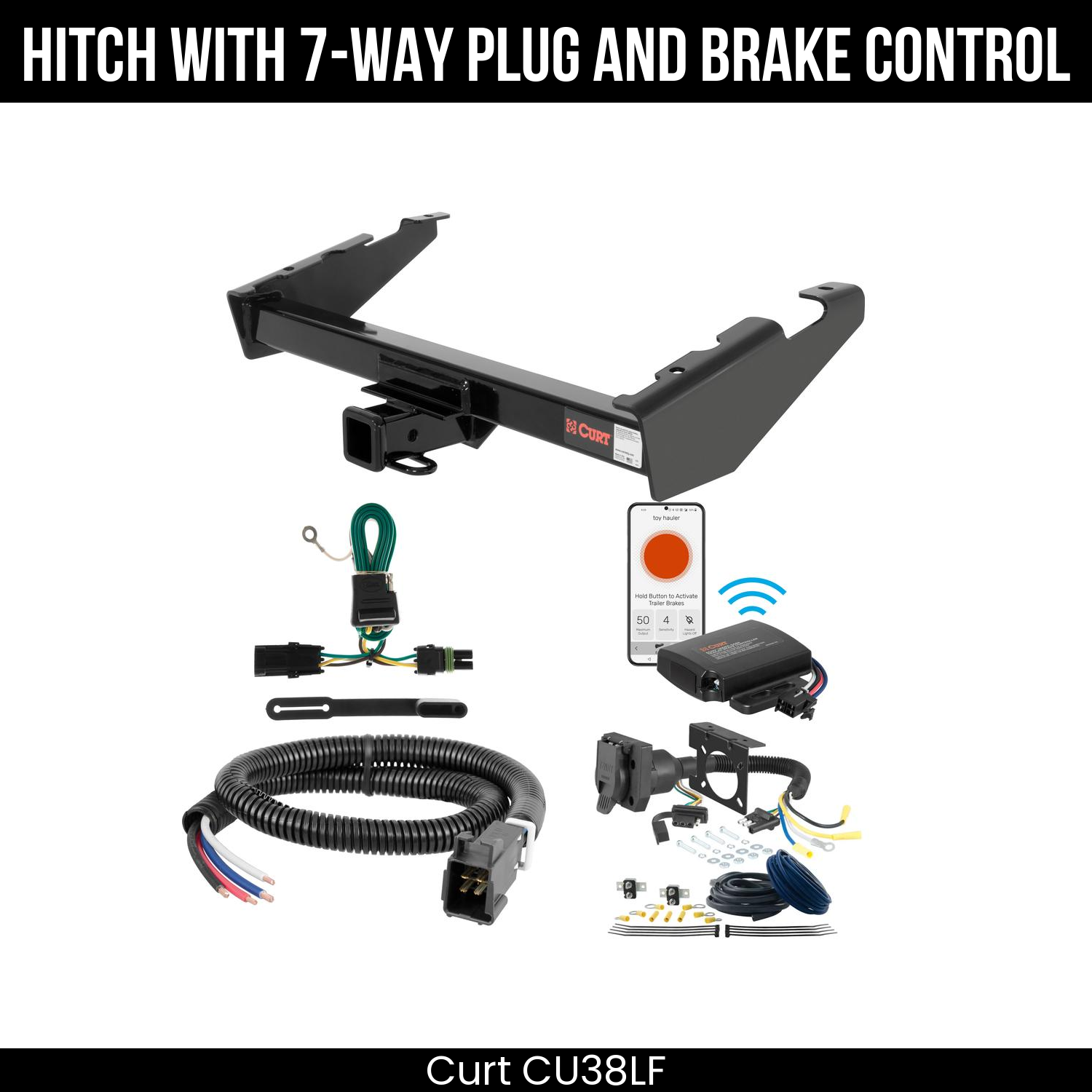 Trailer Hitch , 7-Way , Echo Under-Dash Brake Control