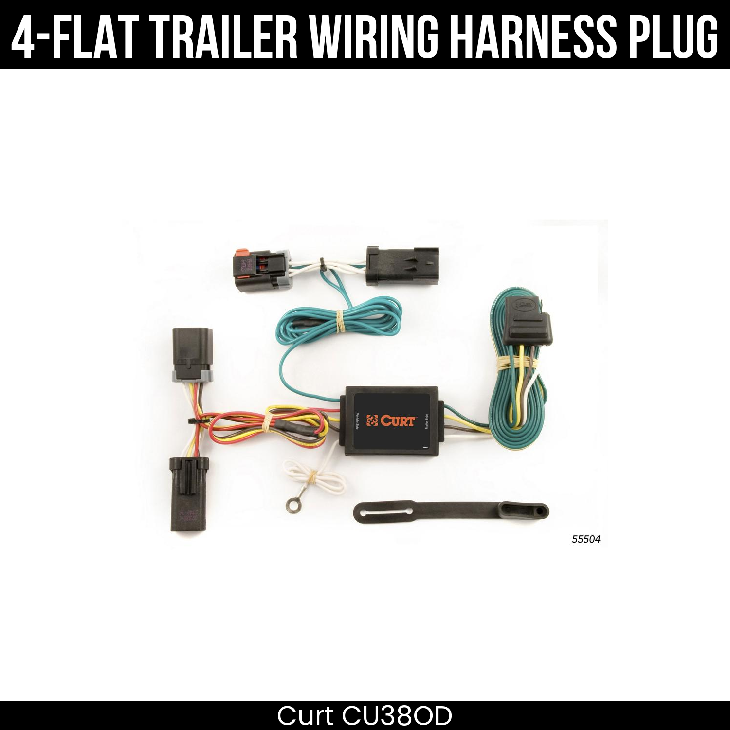 Trailer Wiring 4-Flat Plug Only
