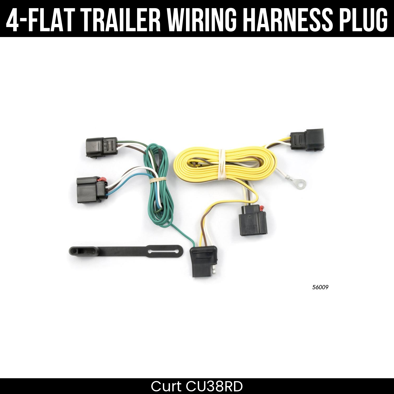 Trailer Wiring 4-Flat Plug Only