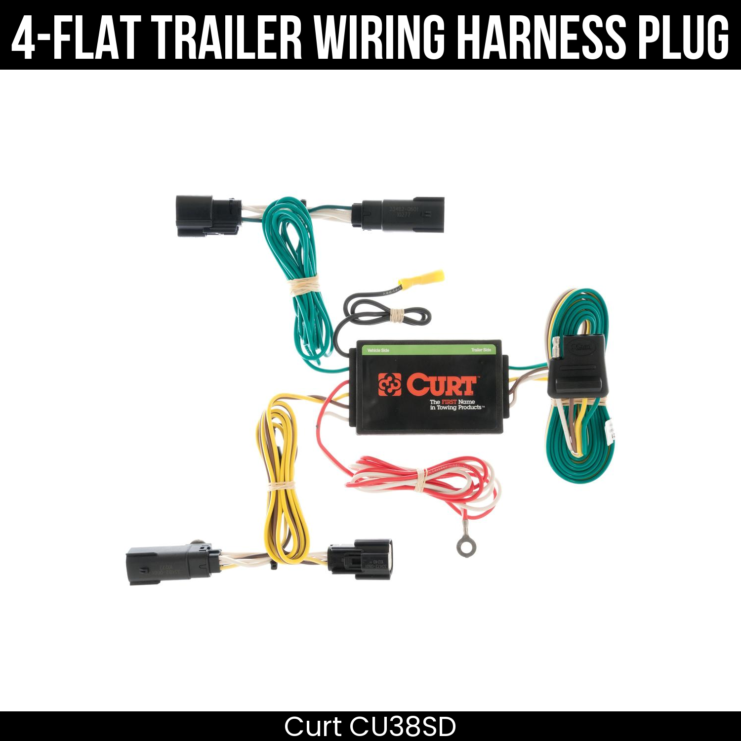 Trailer Wiring 4-Flat Plug Only