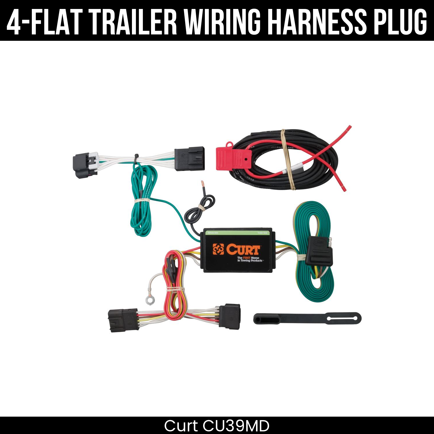 Trailer Wiring 4-Flat Plug Only