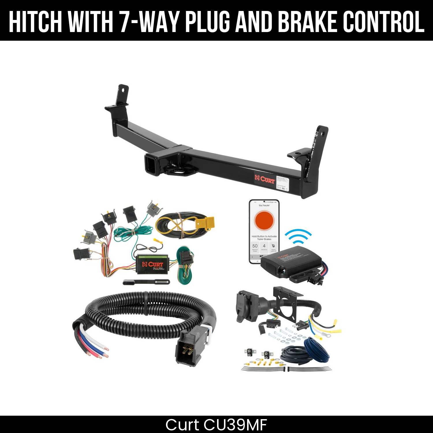Trailer Hitch , 7-Way , Echo Under-Dash Brake Control