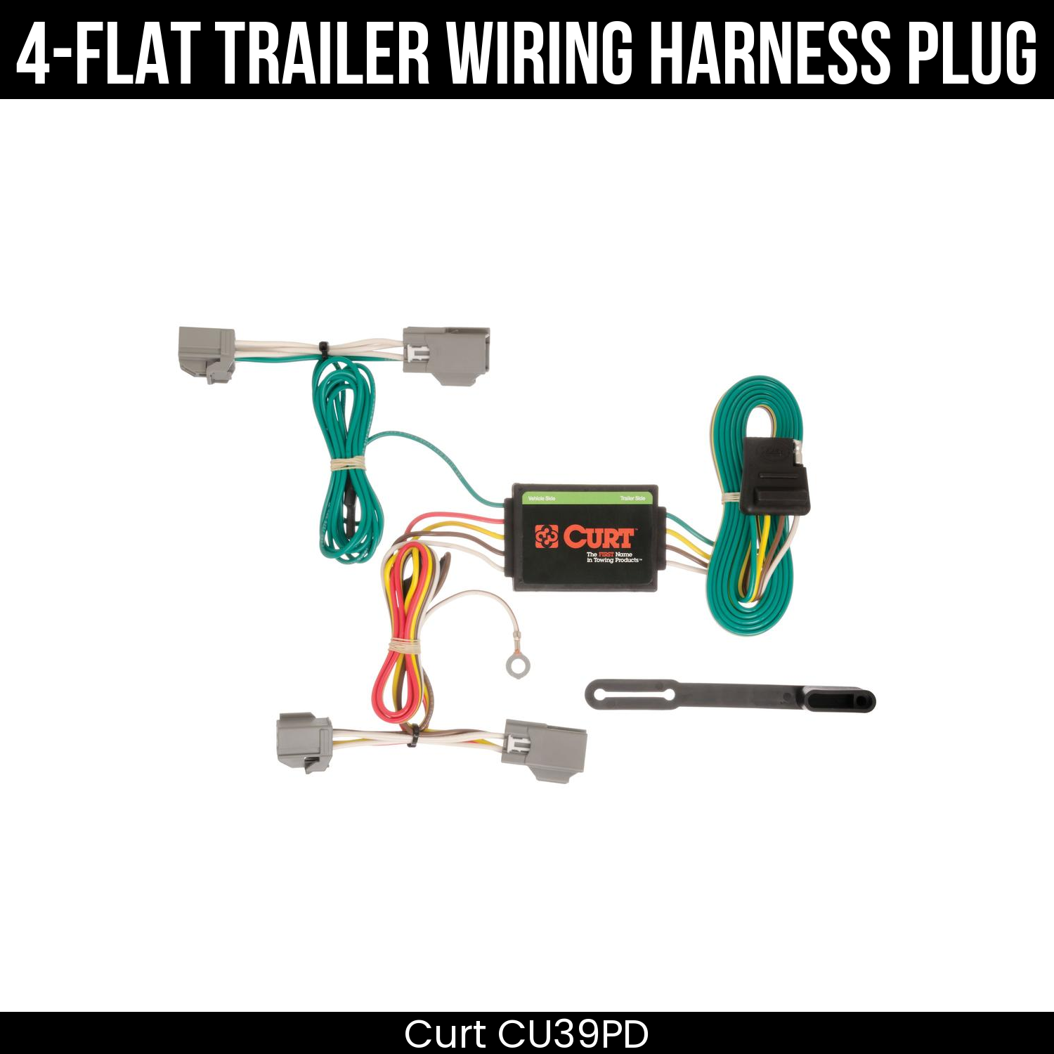 Trailer Wiring 4-Flat Plug Only