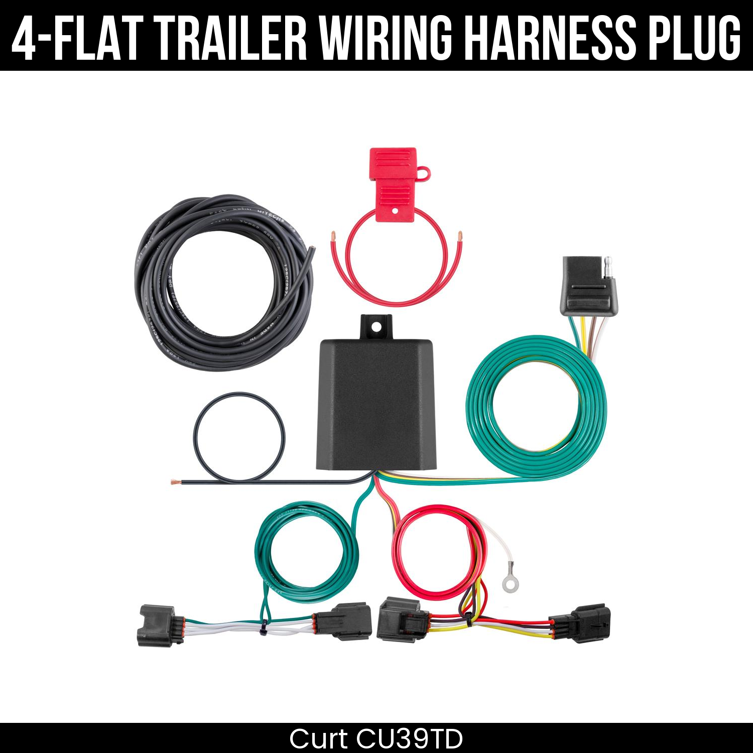 Trailer Wiring 4-Flat Plug Only