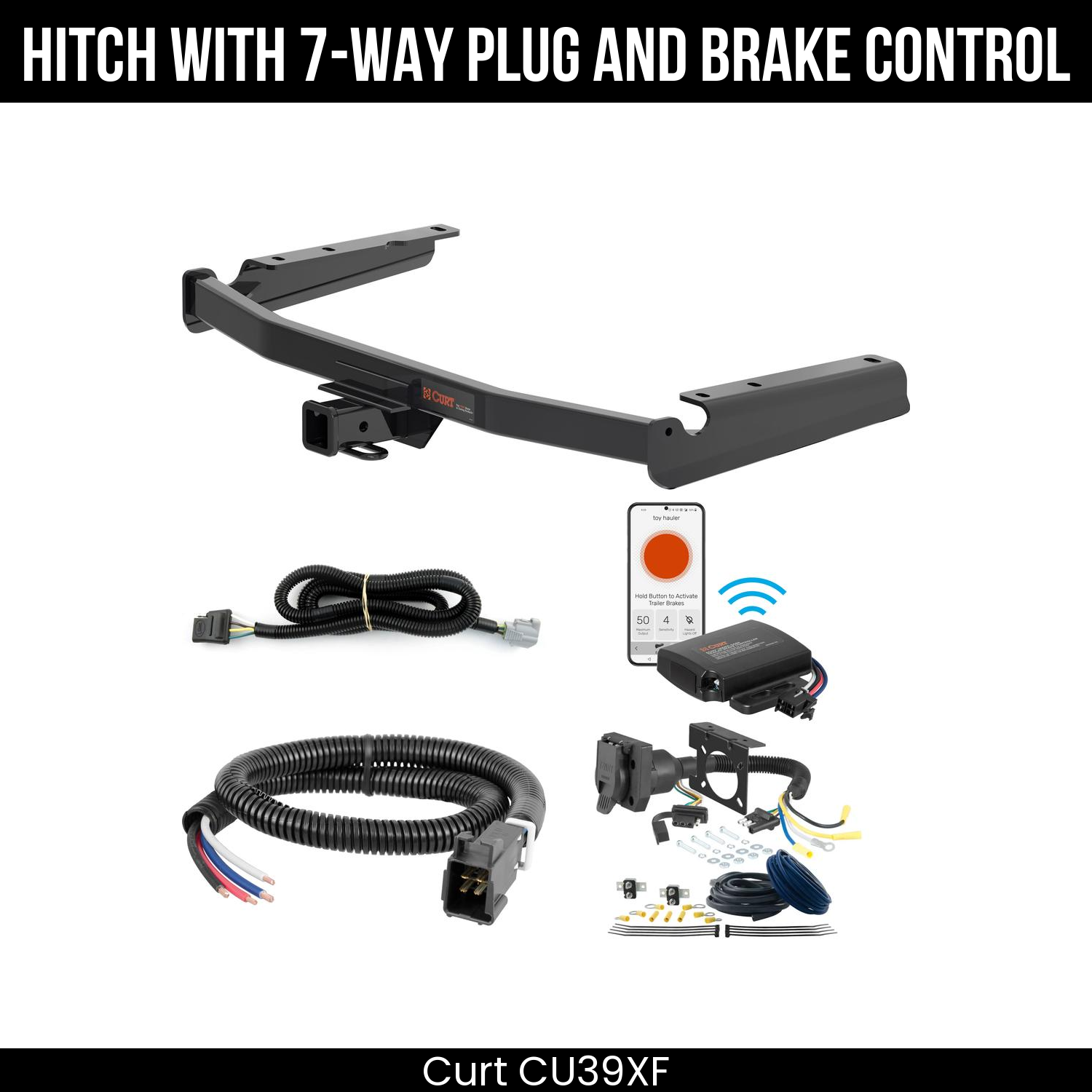 Trailer Hitch , 7-Way , Echo Under-Dash Brake Control