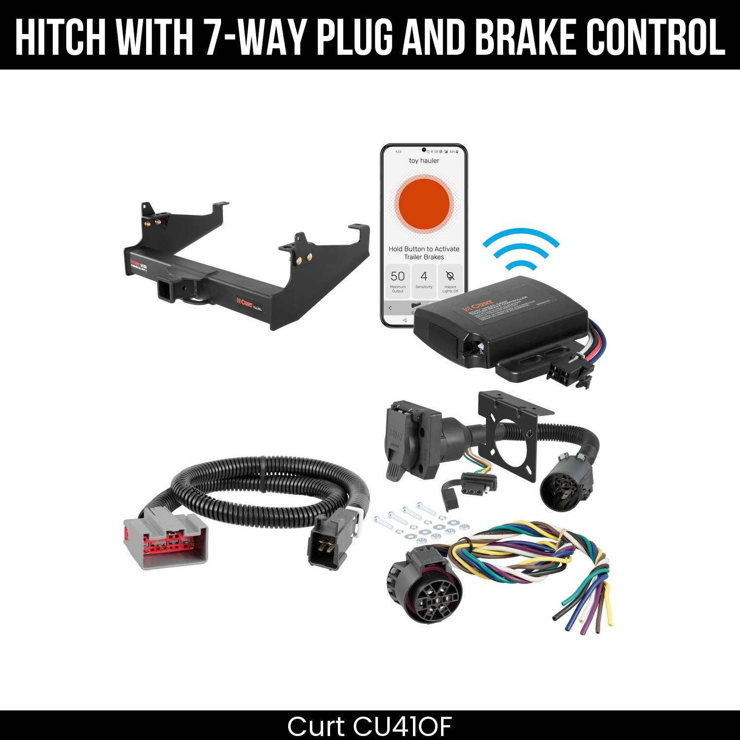 Trailer Hitch , 7-Way , Echo Under-Dash Brake Control