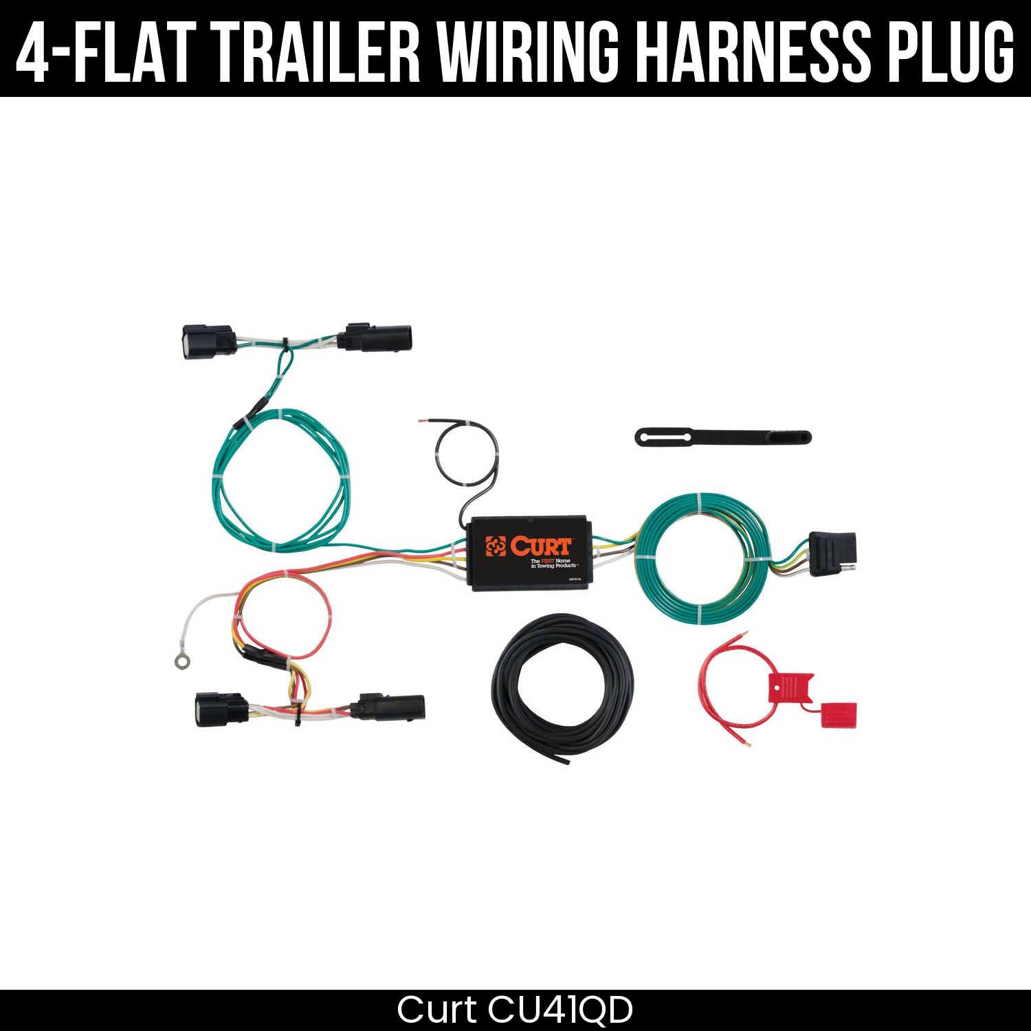 Trailer Wiring 4-Flat Plug Only