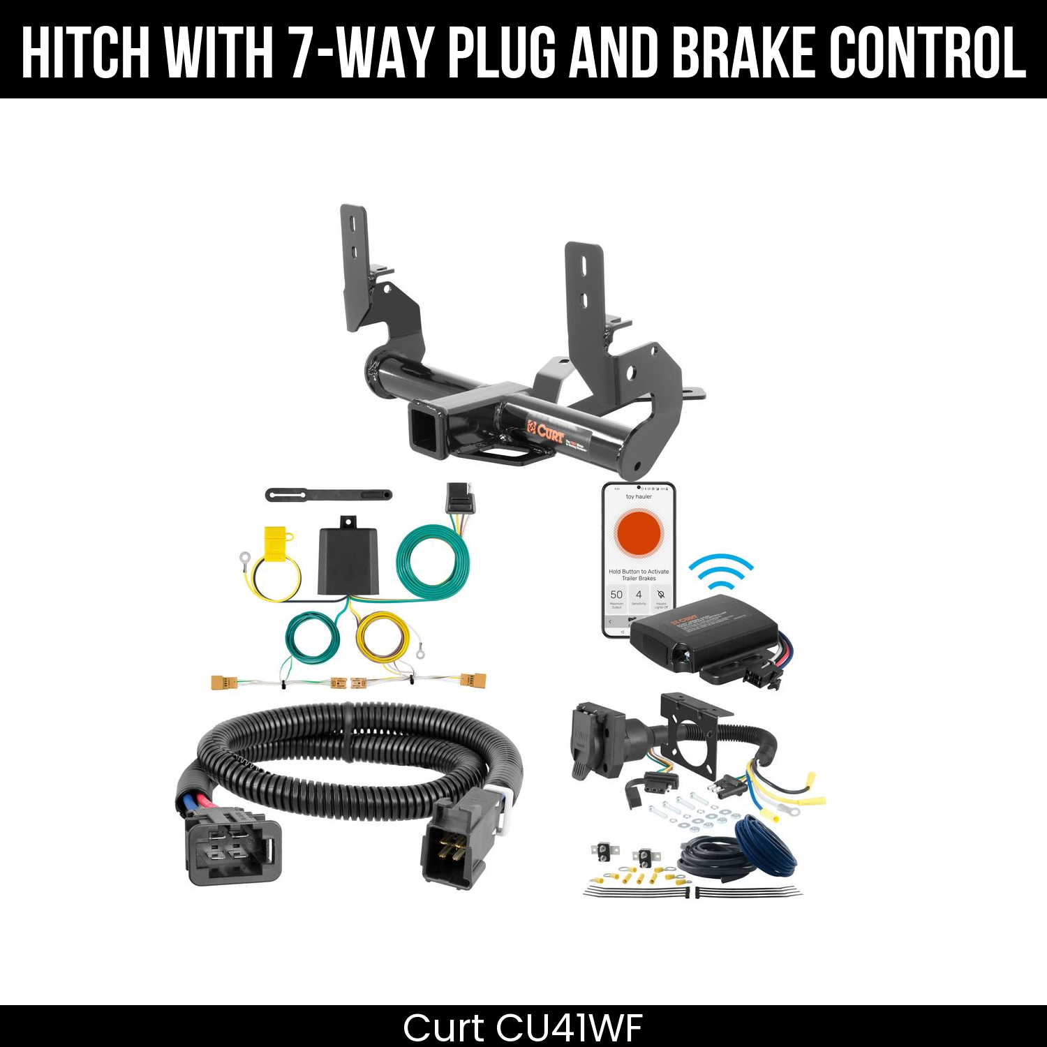 Trailer Hitch , 7-Way , Echo Under-Dash Brake Control