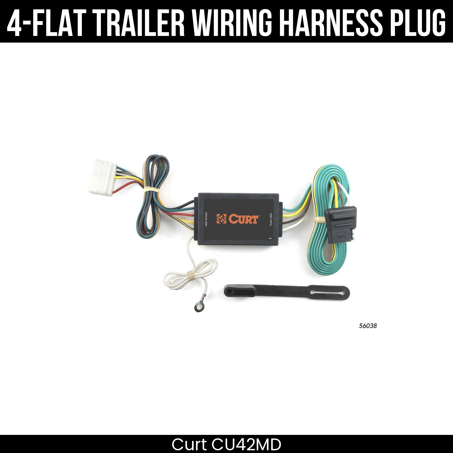 Trailer Wiring 4-Flat Plug Only