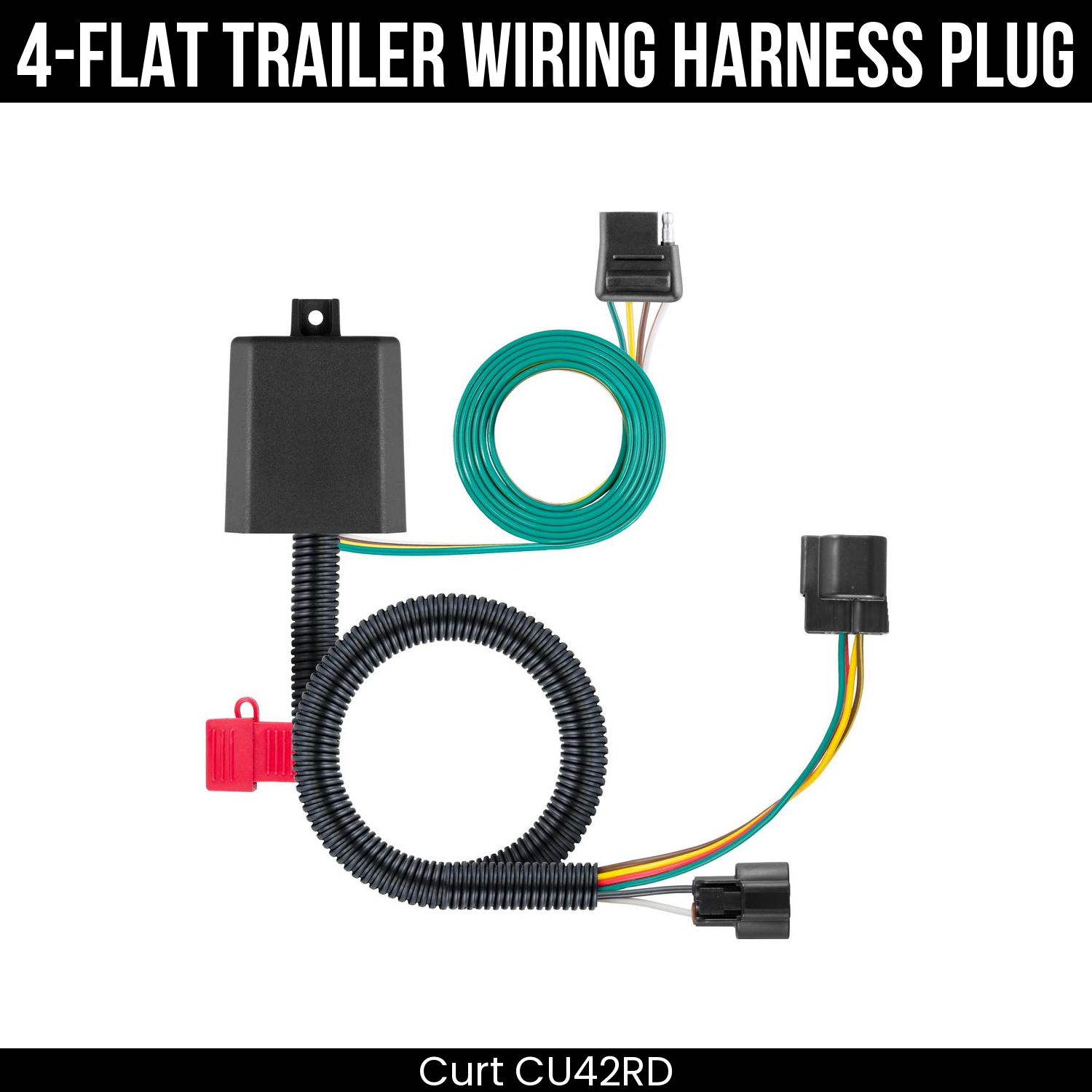 Trailer Wiring 4-Flat Plug Only