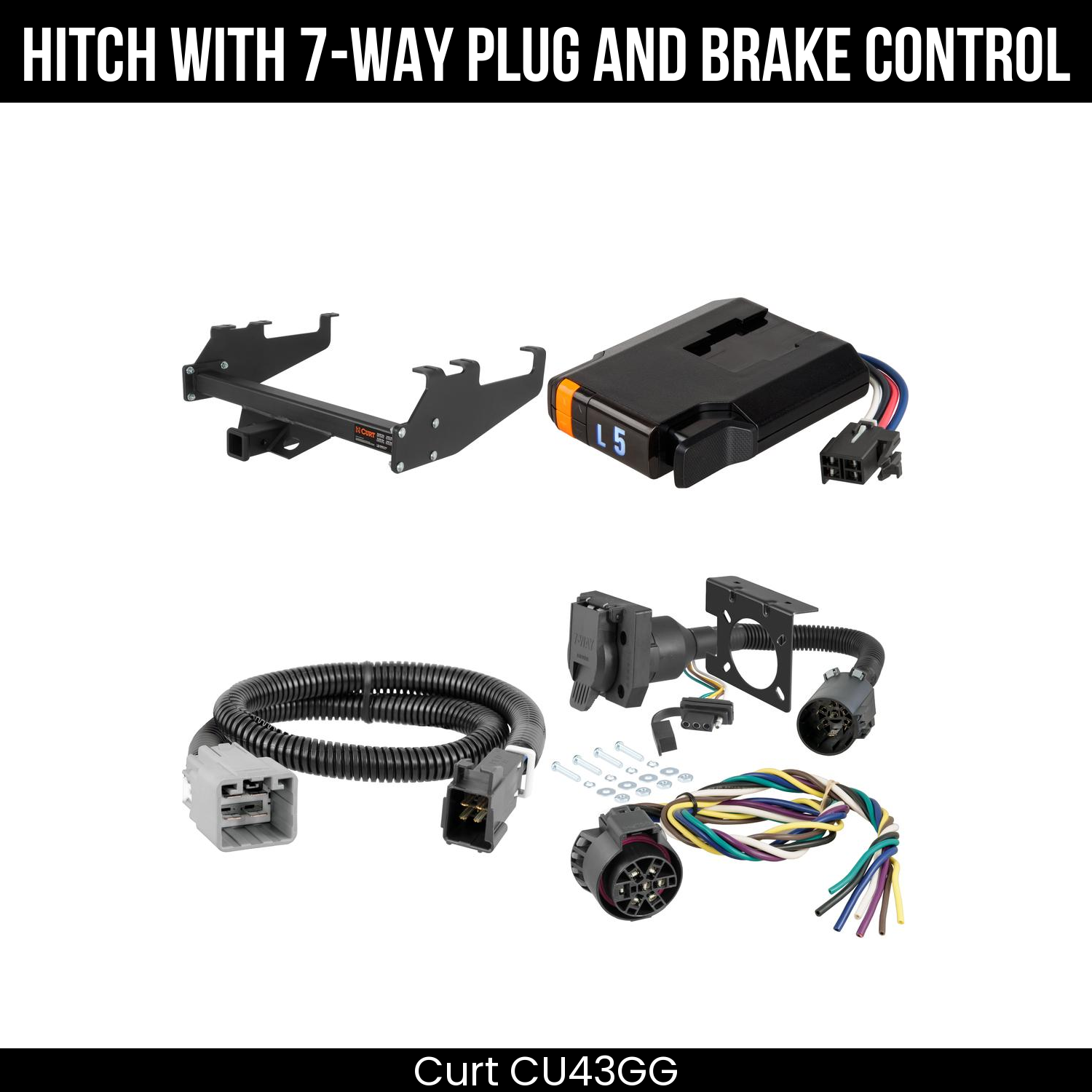 Trailer Hitch , 7-Way , Discovery Next Brake Control