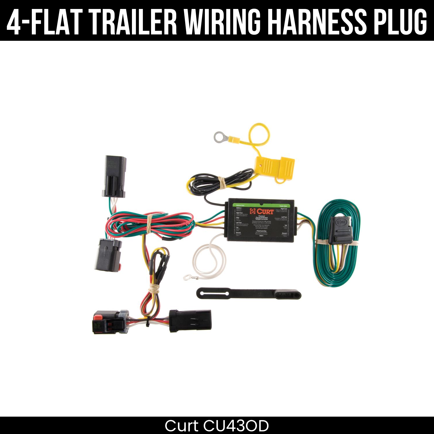 Trailer Wiring 4-Flat Plug Only