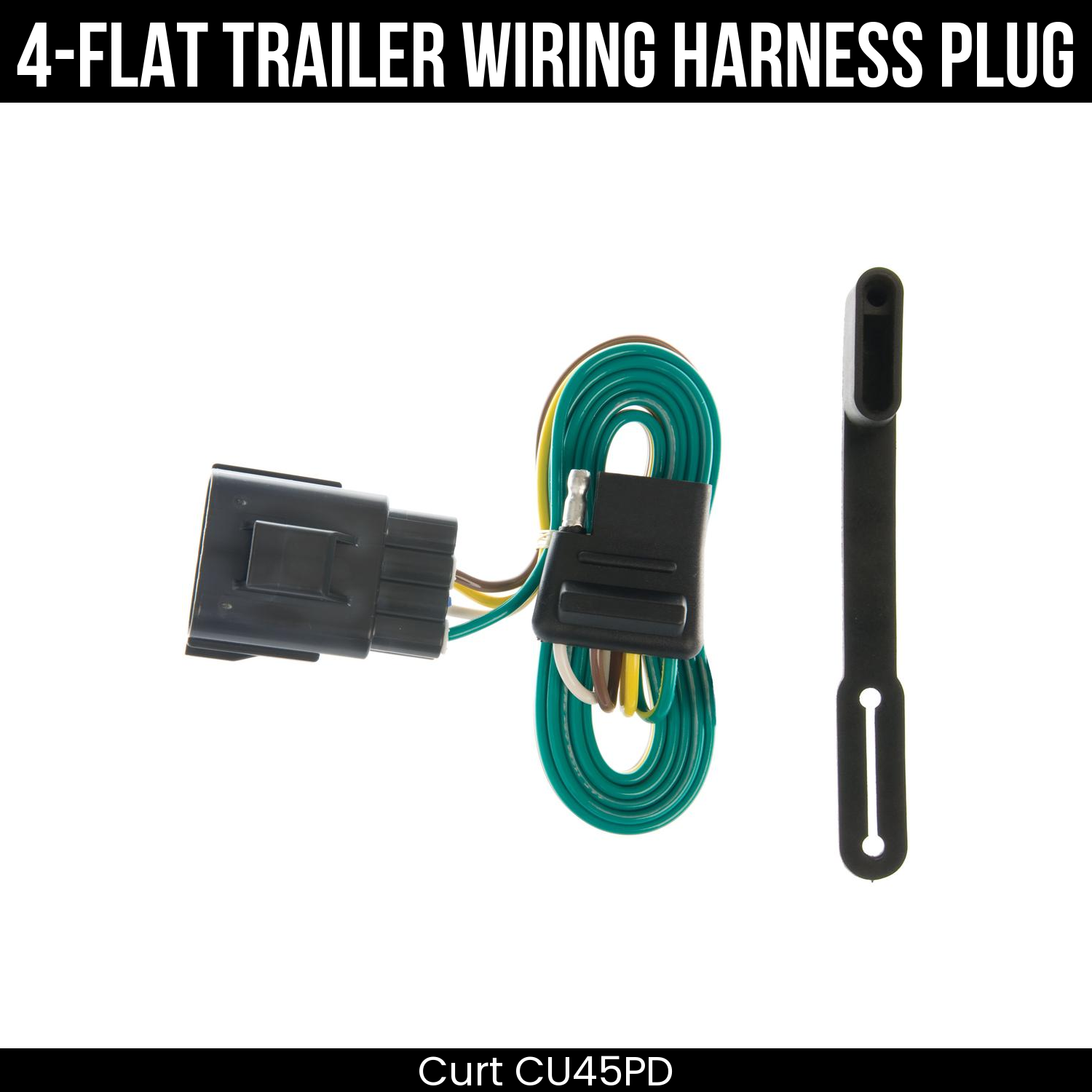 Trailer Wiring 4-Flat Plug Only