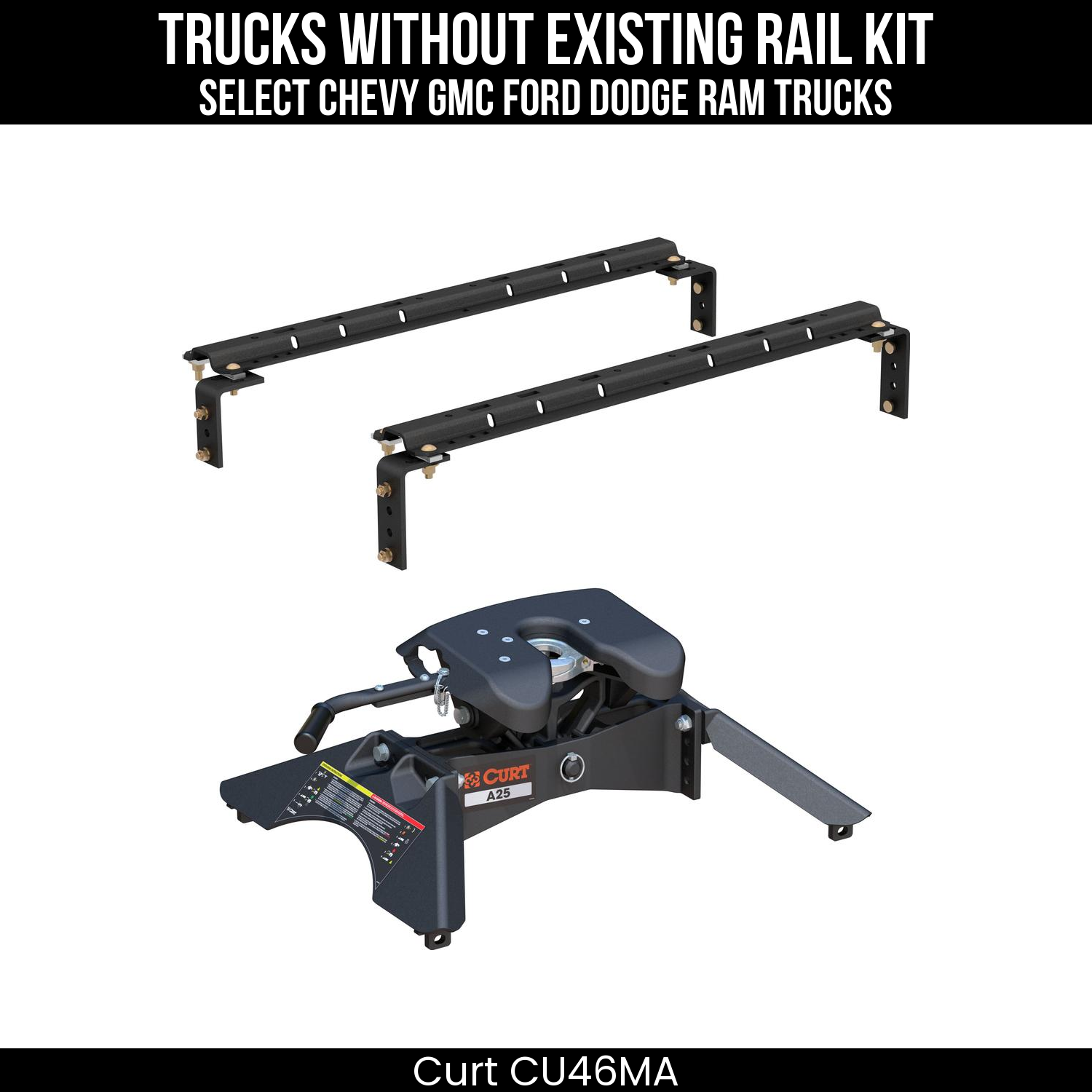 Universal 5th Wheel Base Rails,Replacement 5th Wheel Legs,A25 5th Wheel Hitch Head