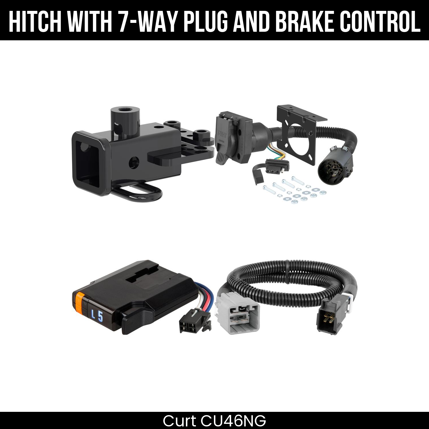Trailer Hitch , 7-Way , Discovery Next Brake Control