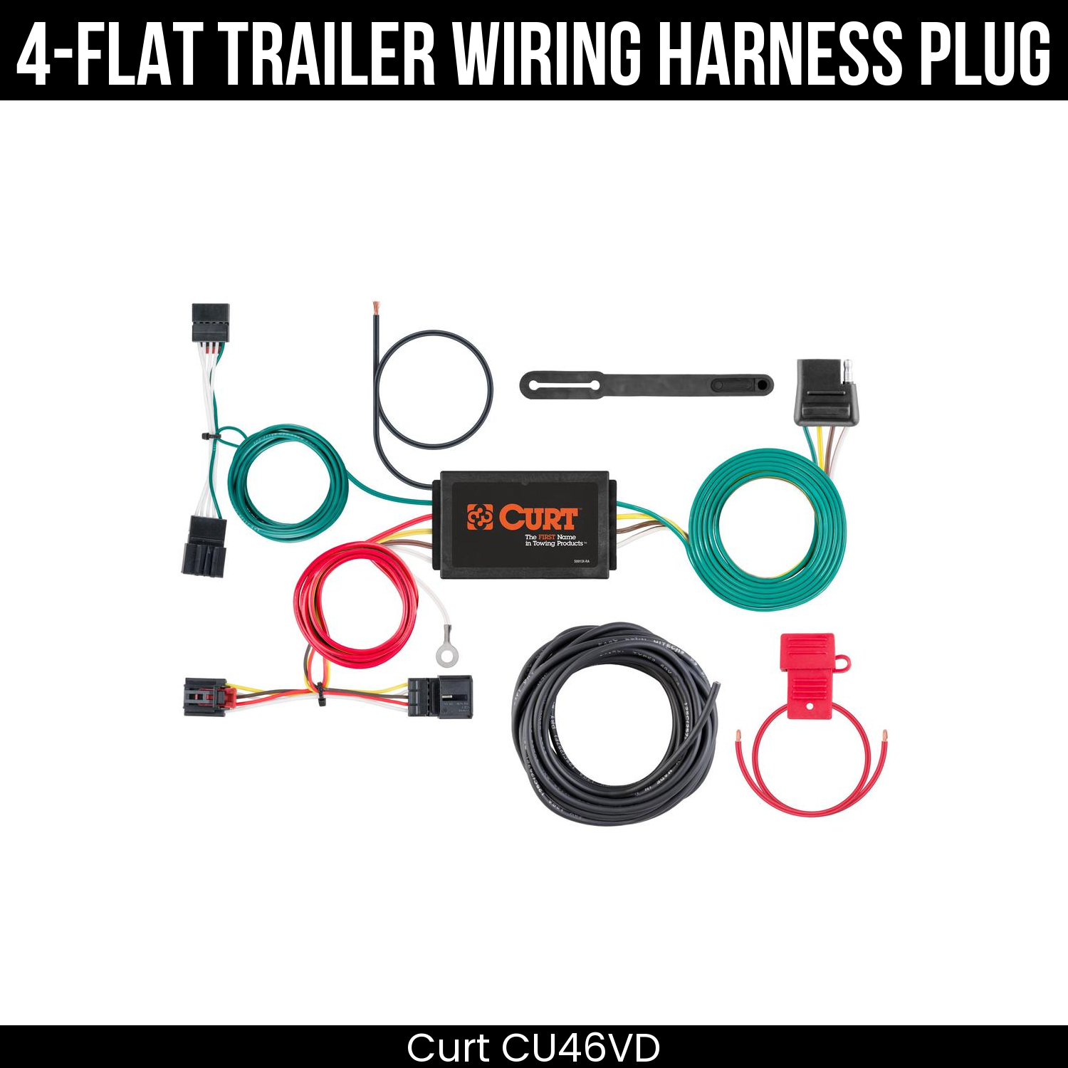 Trailer Wiring 4-Flat Plug Only