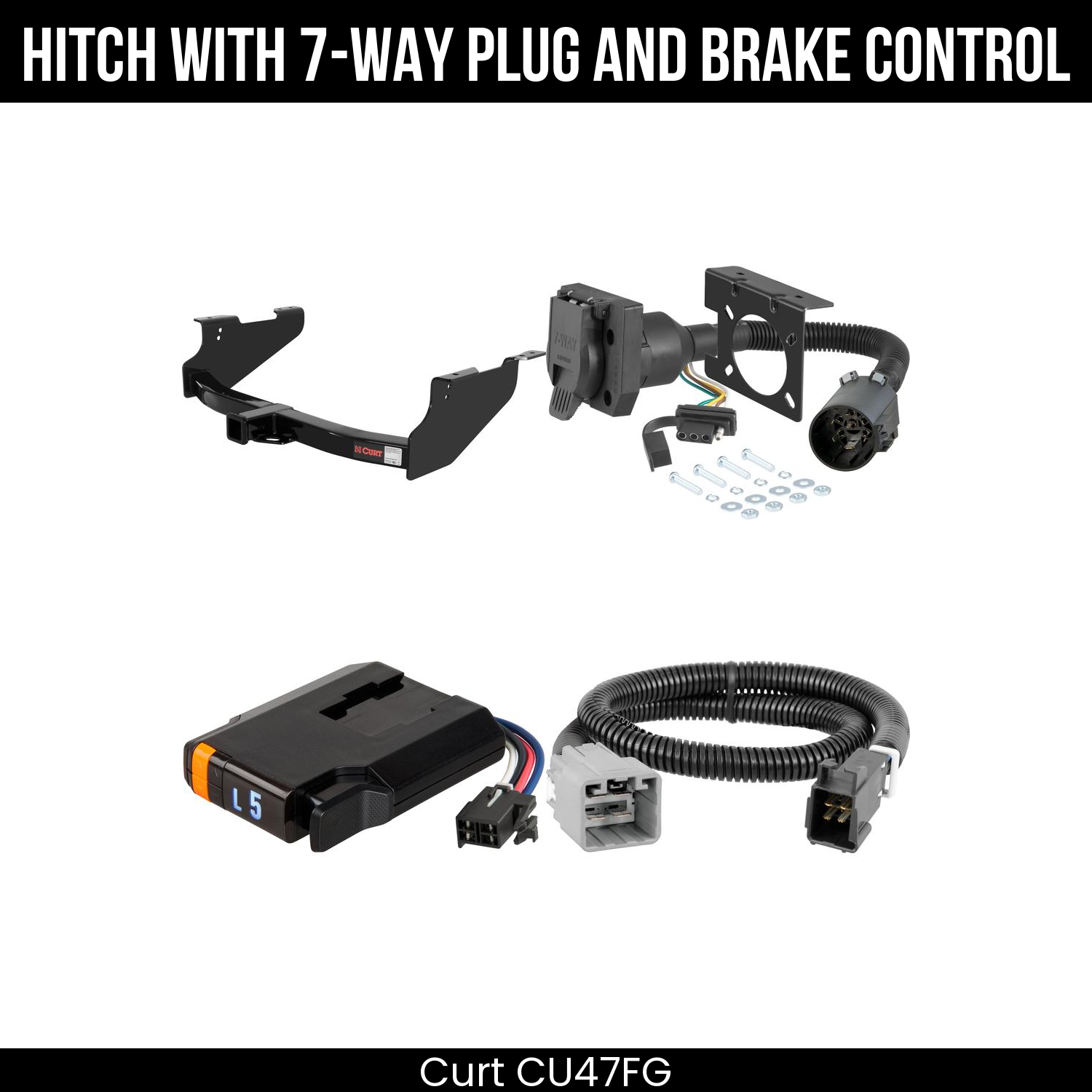 Trailer Hitch , 7-Way , Discovery Next Brake Control