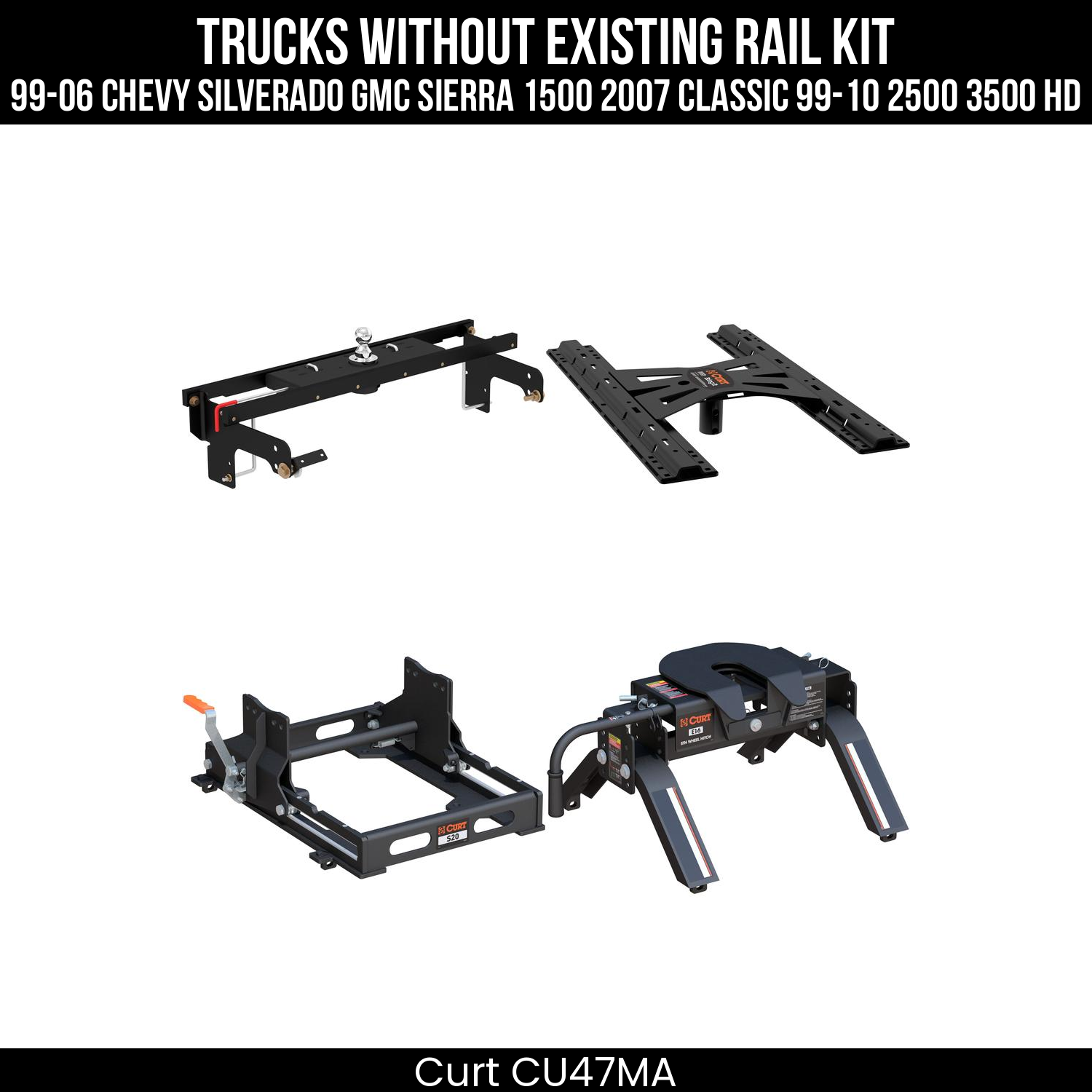 Double Lock Gooseneck Hitch,Under-Bed Gooseneck Install Brackets,X5 Gooseneck-5th Wheel Adapter,S20 5th Wheel Slider 20K,Replacement Base Legs,E16 5th Wheel Hitch Head
