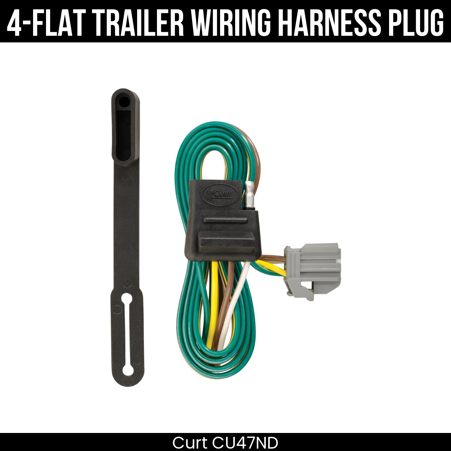 Trailer Wiring 4-Flat Plug Only