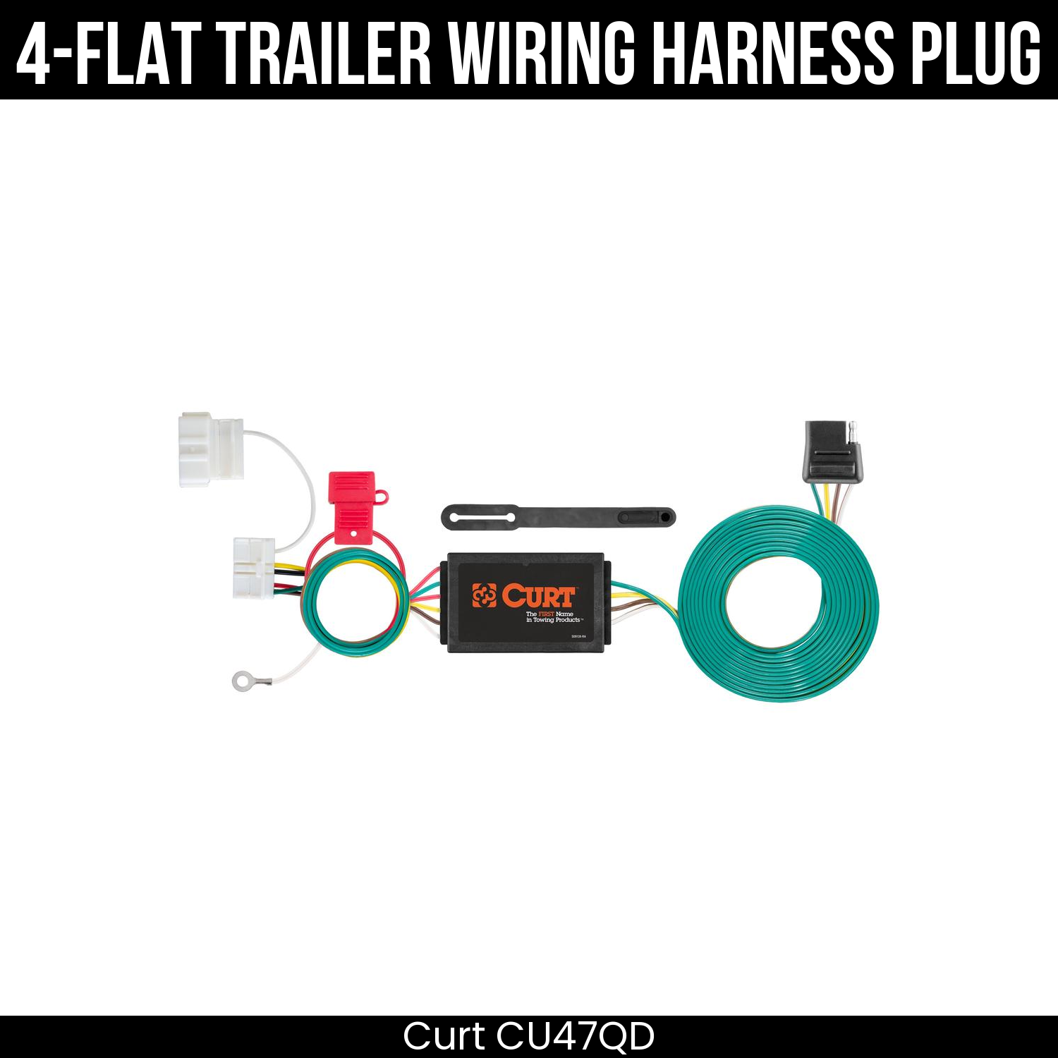 Trailer Wiring 4-Flat Plug Only