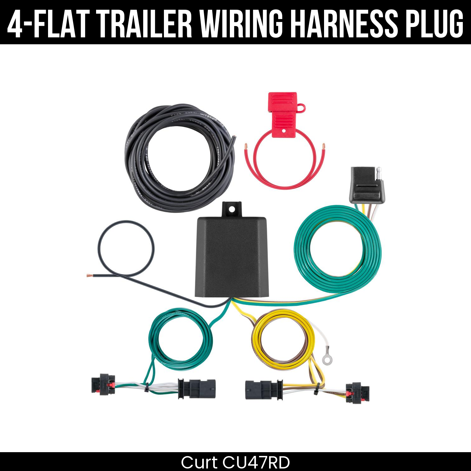 Trailer Wiring 4-Flat Plug Only
