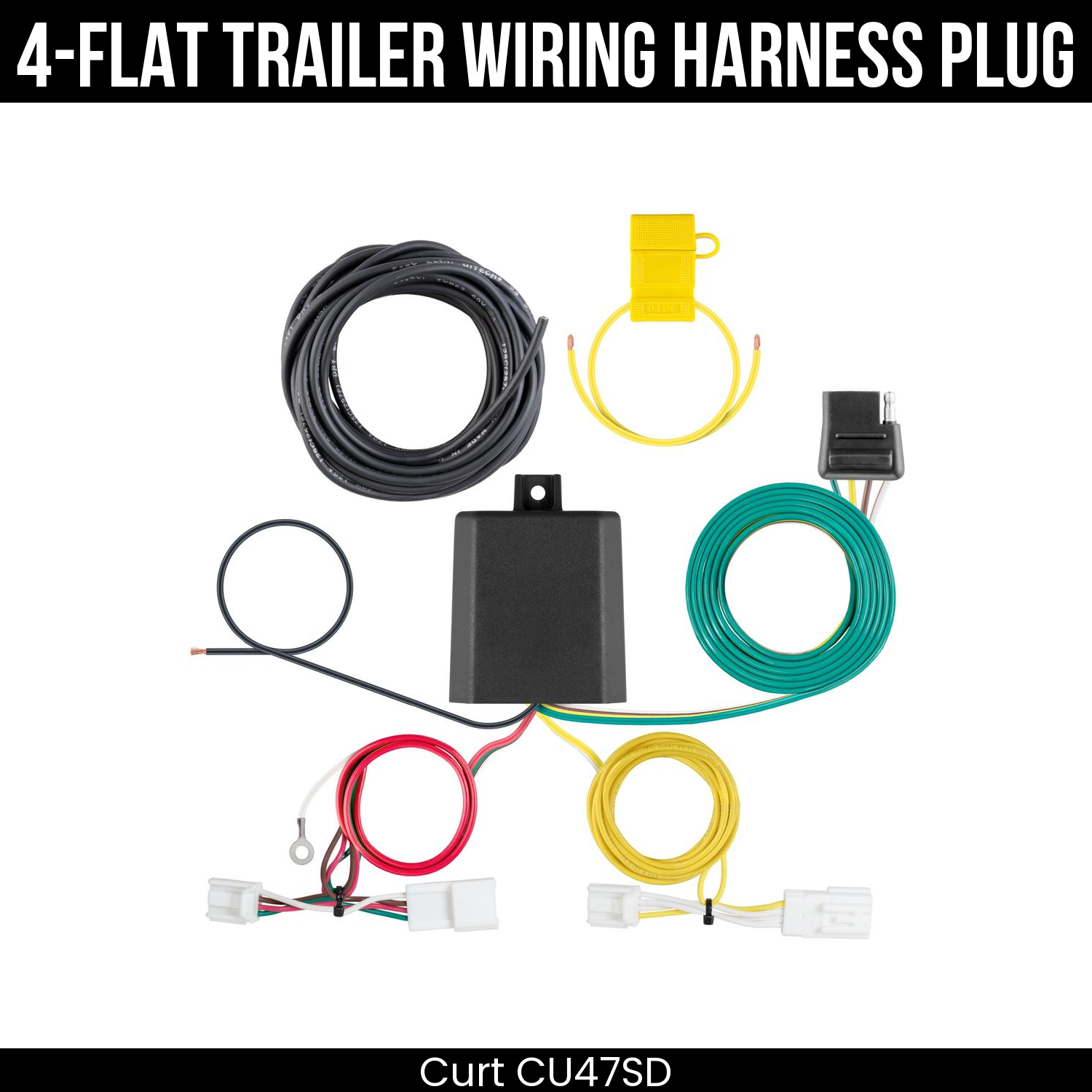 Trailer Wiring 4-Flat Plug Only