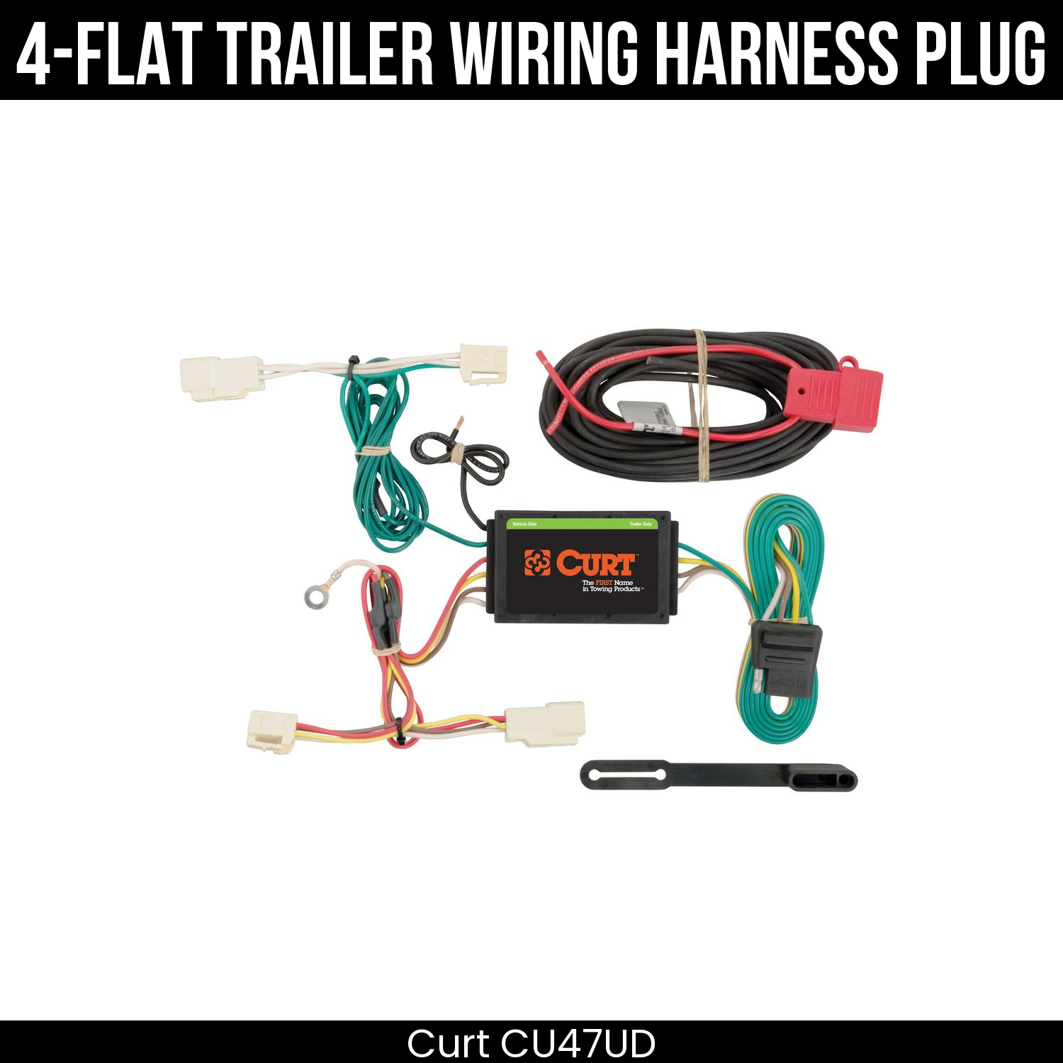 Trailer Wiring 4-Flat Plug Only
