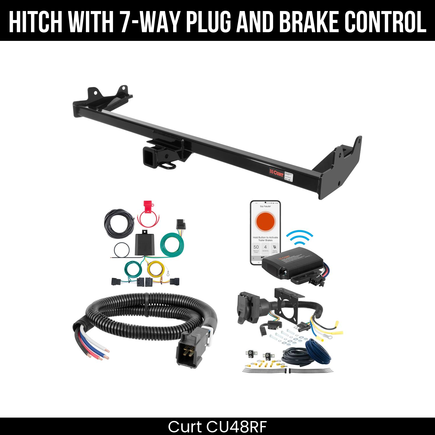 Trailer Hitch , 7-Way , Echo Under-Dash Brake Control