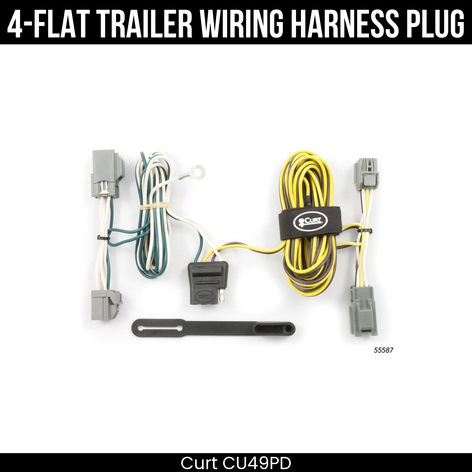 Trailer Wiring 4-Flat Plug Only