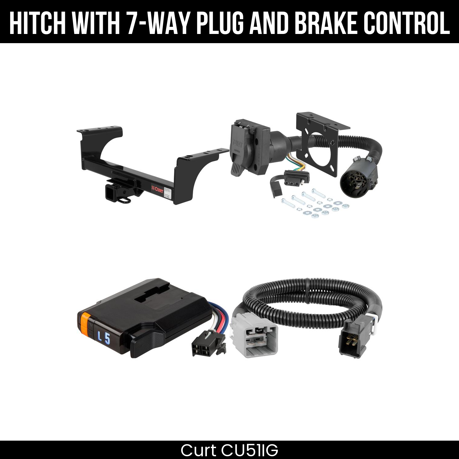 Trailer Hitch , 7-Way , Discovery Next Brake Control